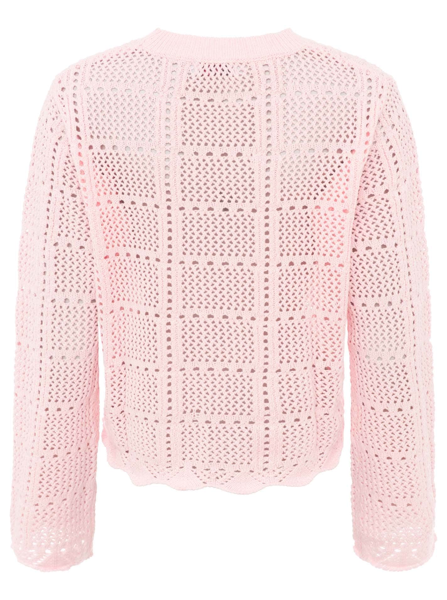 Zwillingsherz Pull en tricot »"Lochstrick"« mit Lockstrickmotiv