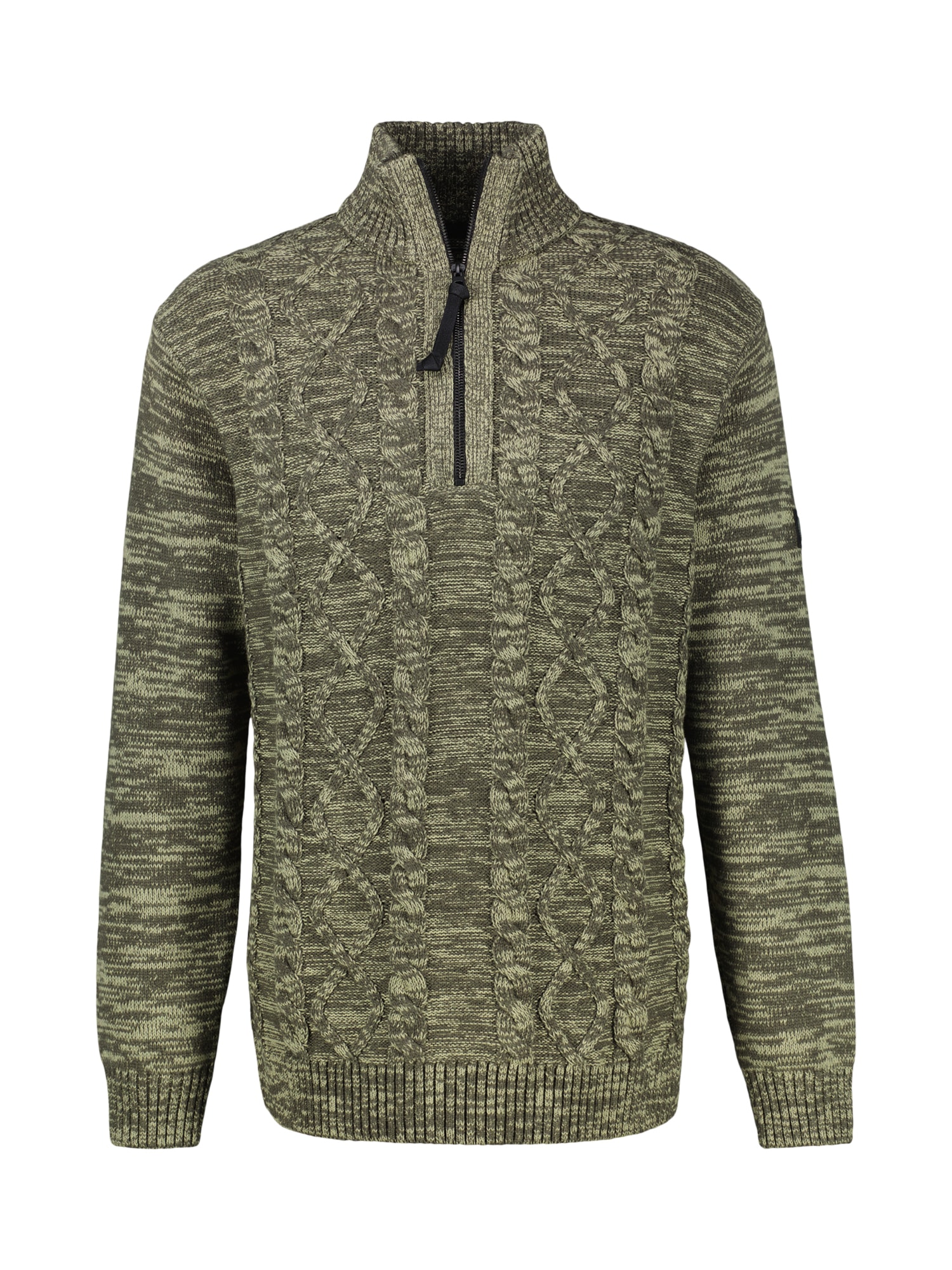 LERROS Sweat-shirt »Herren Stricktroyer mit Zopfmuster«
