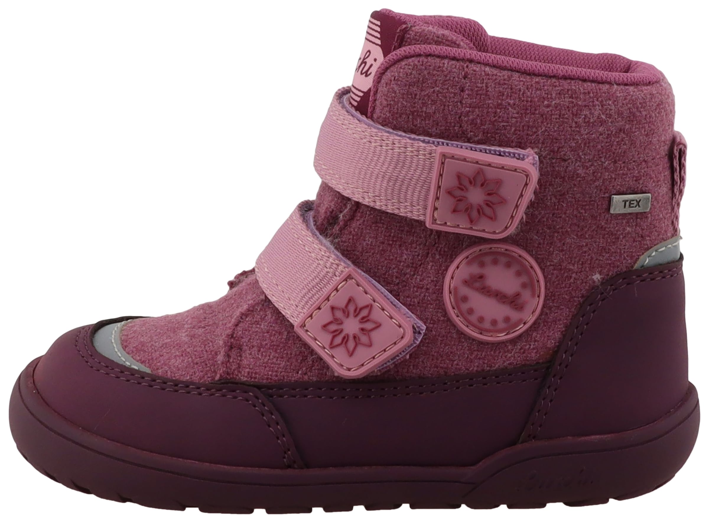 Lurchi Barfussschuh »Jemmy Barefoot-TEX«  Winterboots mit Blüten und Logo, Grössenschablone zum Download