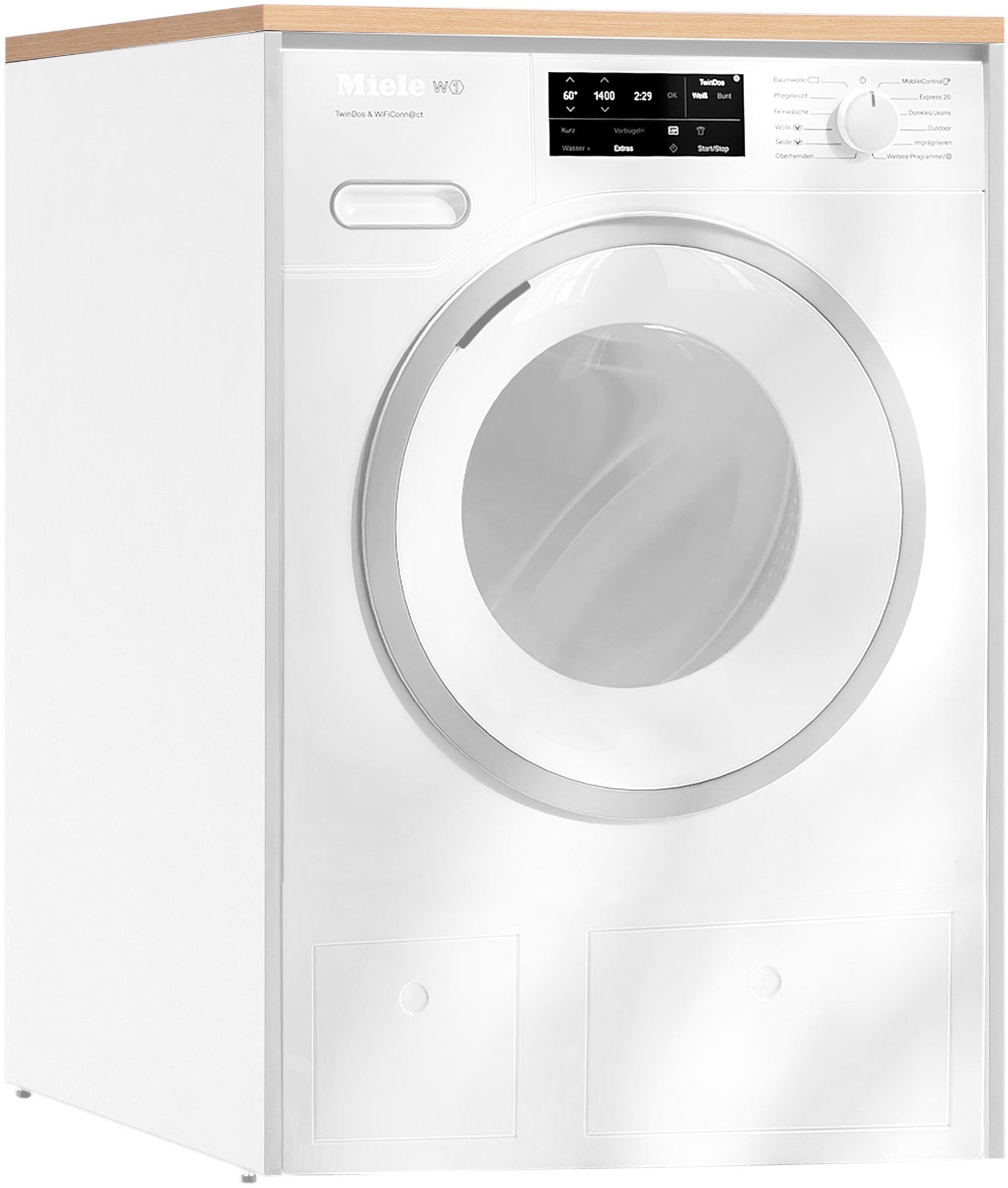 Schildmeyer Waschmaschinenumbauschrank »Solea, Breite 67 cm« Variabel anbringbare Traverse, Stapelbar