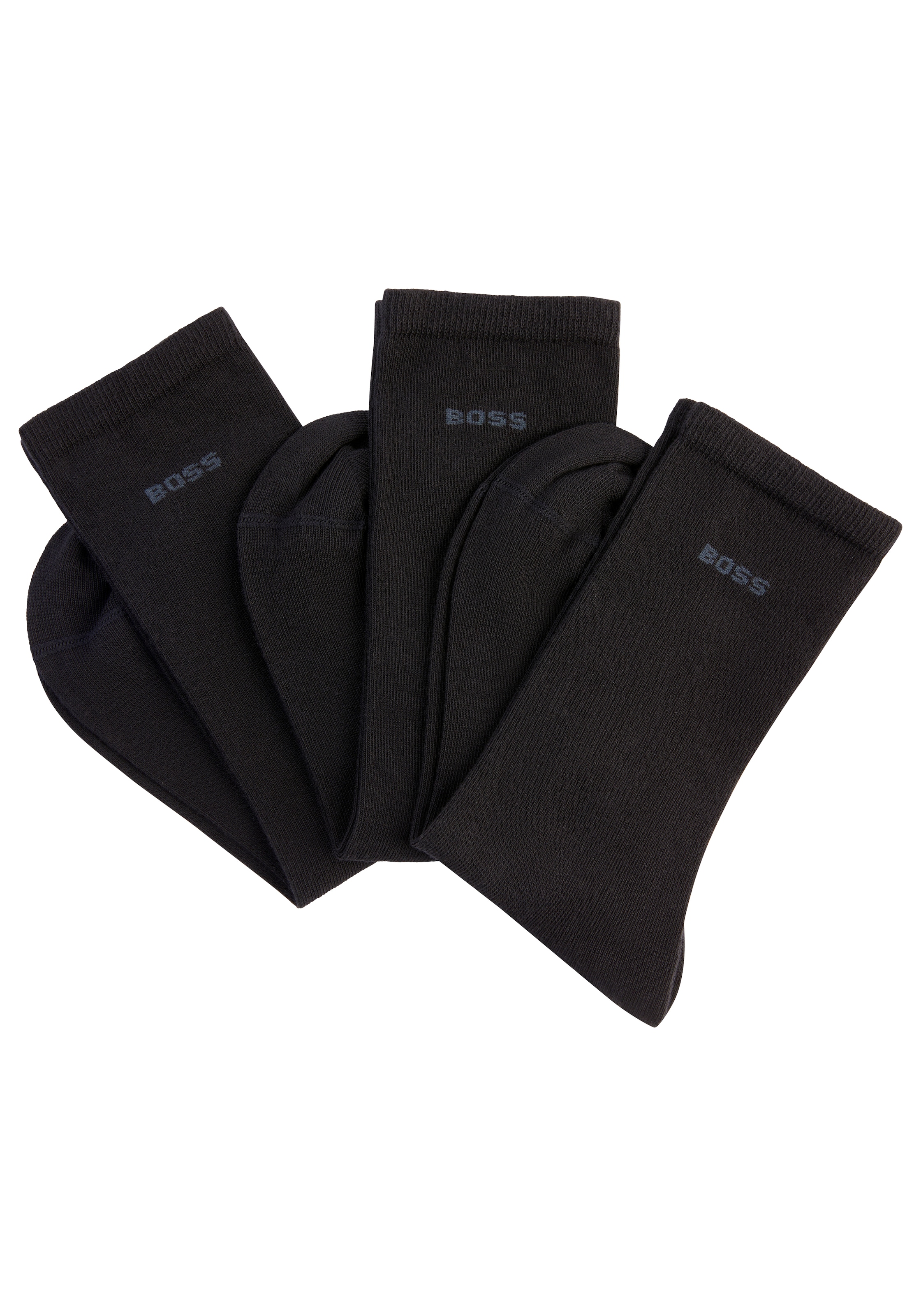 BOSS Freizeitsocken 3 Paar tlg. mit Logoschriftzug