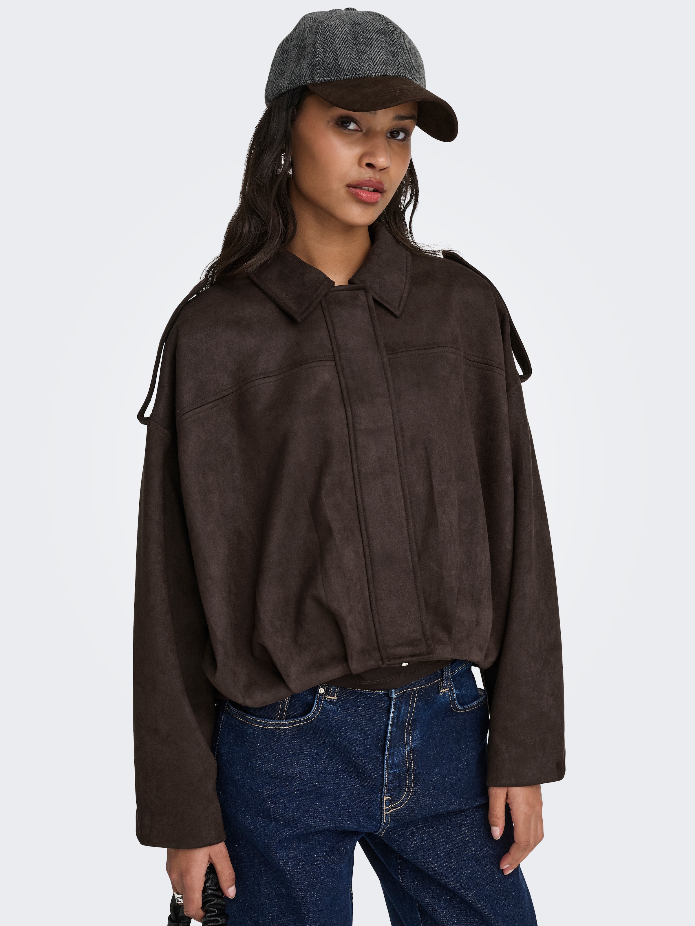JDY Veste en imitation cuir »JDYNIA FAUX SUEDE BAT JACKET OTW NOOS« fibre synthétique