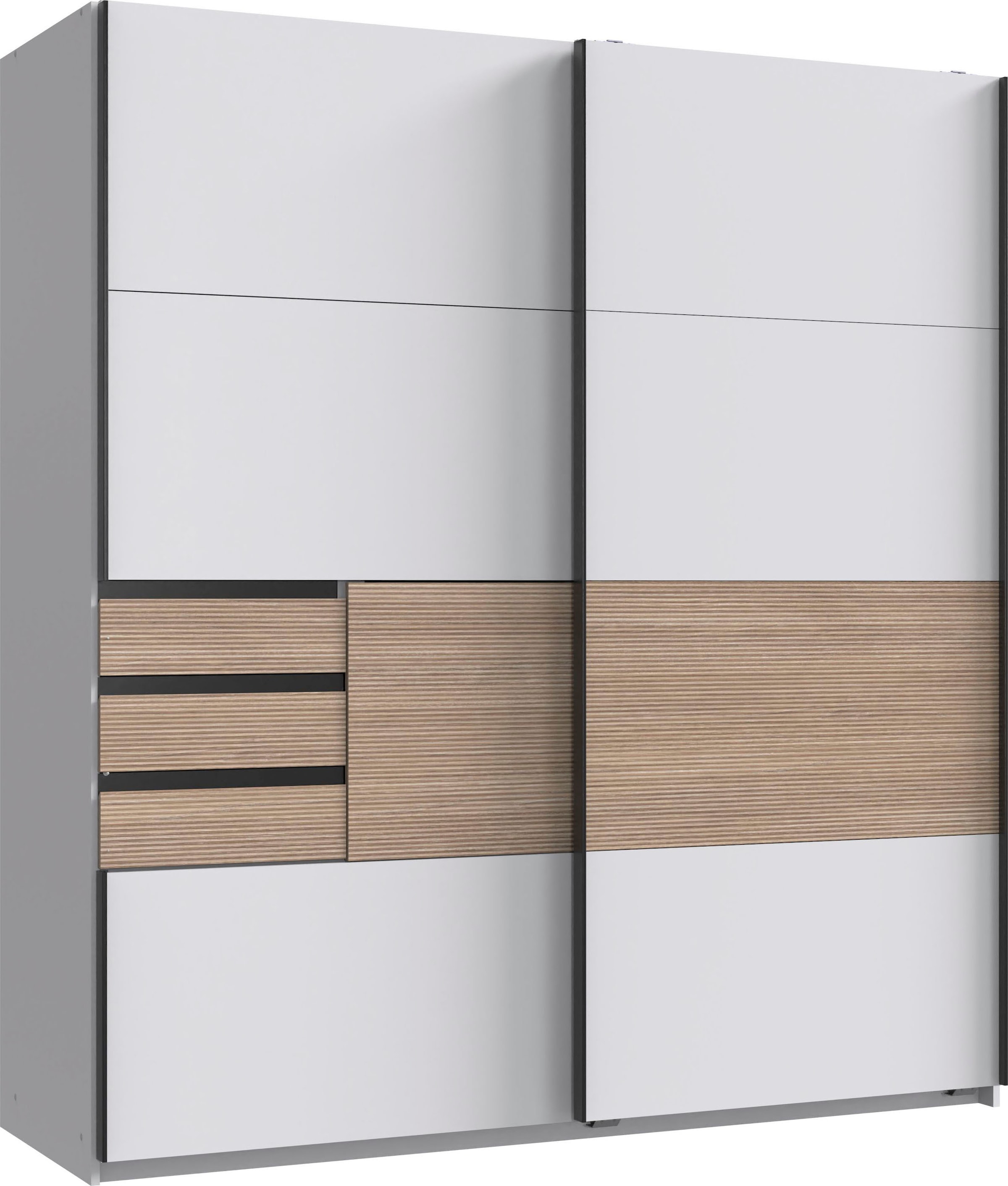 Wimex Schwebetürenschrank »Bremen in der Breite 180cm, wahlweise mit Spiegel« mit moderner Multiplex Optik, inkl. Schubladen