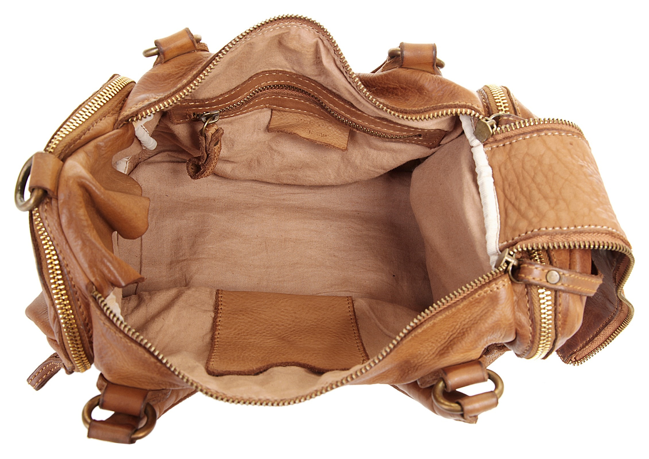 X-Zone Henkeltasche echt Leder, Made in Italy