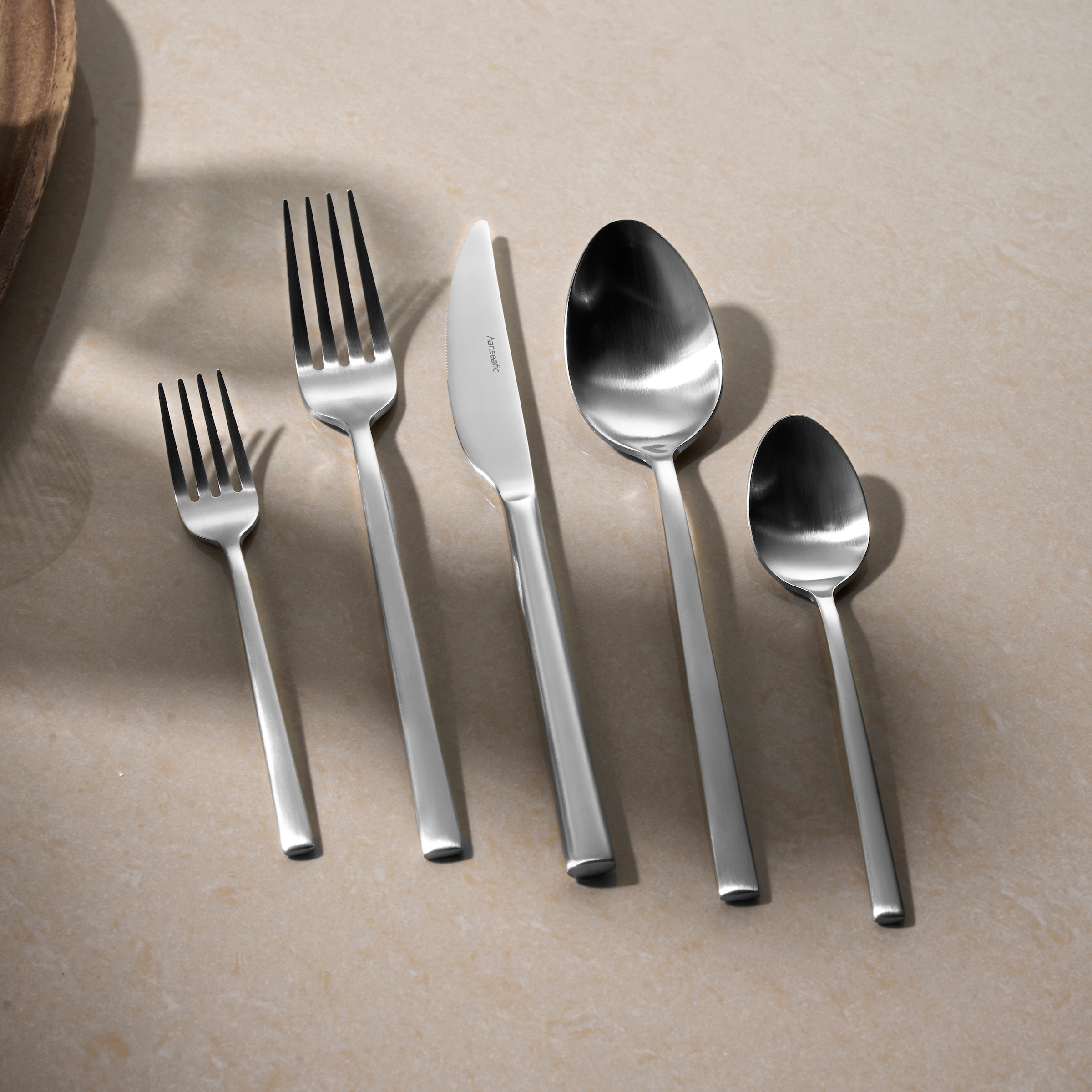 Hanseatic Set de couverts »SMART, in matter Optik« leichtes und minimalistisches Design
