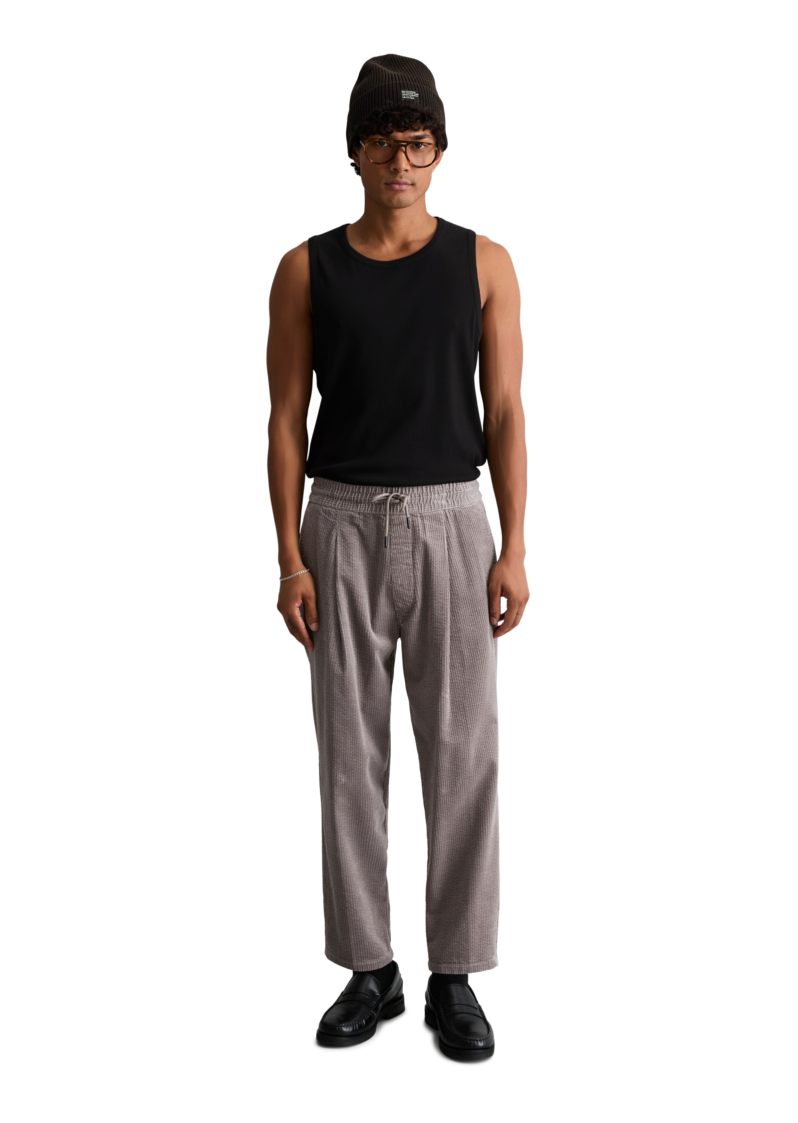 Marc O'Polo DENIM Pantalon en velours côtelé »Model Viggo relaxed cropped aus reine Bio-Baumwolle«