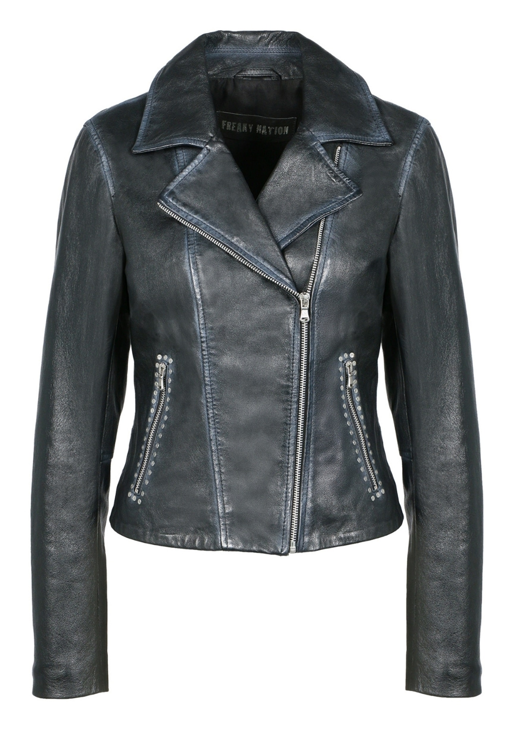 Freaky Nation Veste en cuir »Lederjacke-FN«