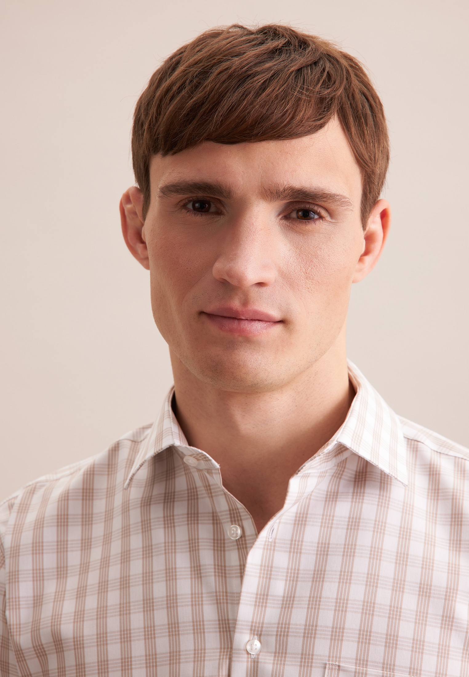 seidensticker Businesshemd »Comfort« Comfort 1/1 Kentkragen Karo