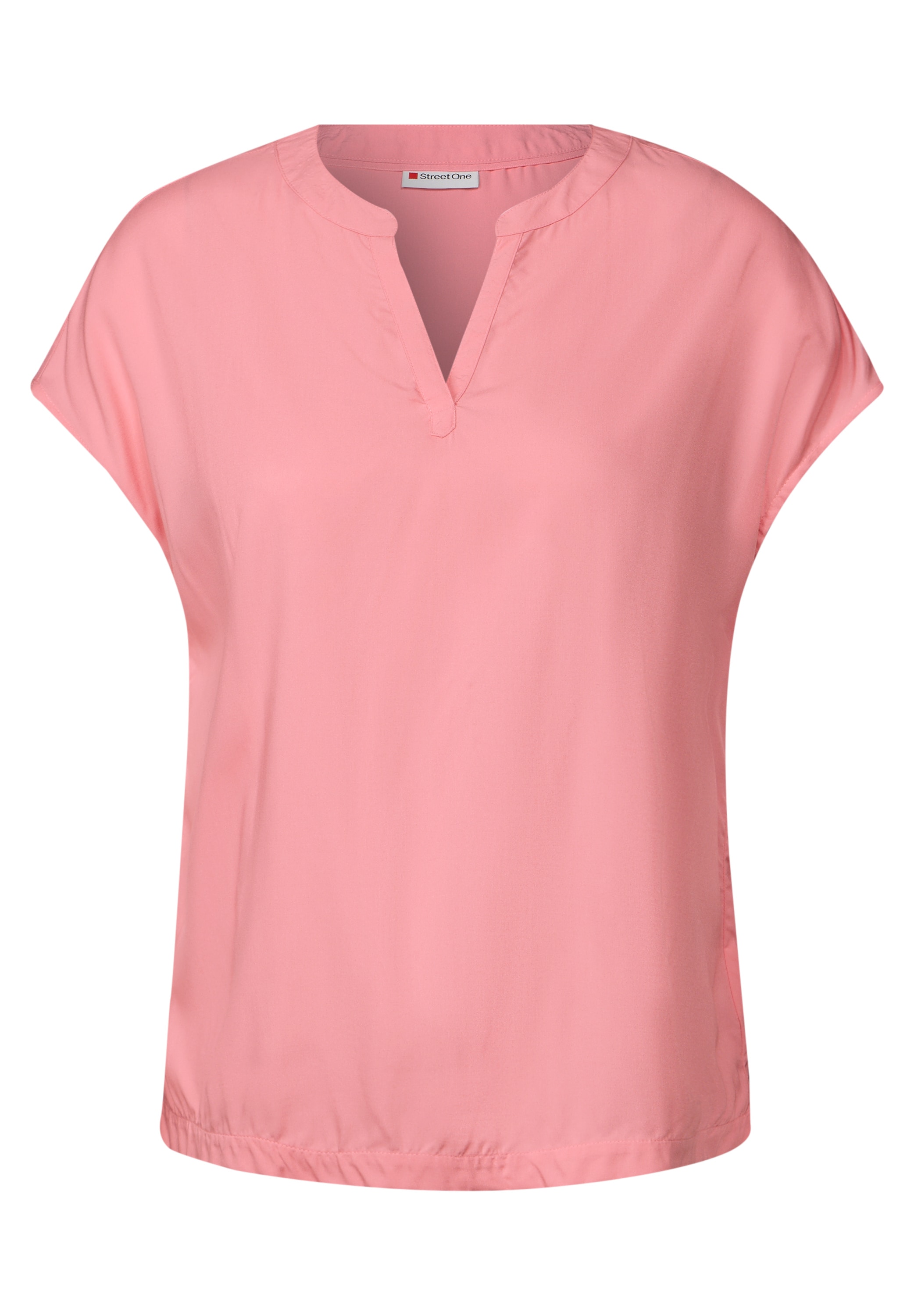 STREET ONE Blouse à manches courtes Split Neck