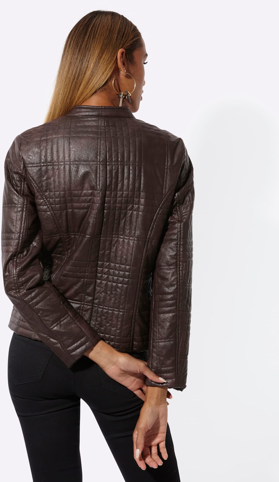 Mainpol Veste blazer »Lederimitat-Blazer«