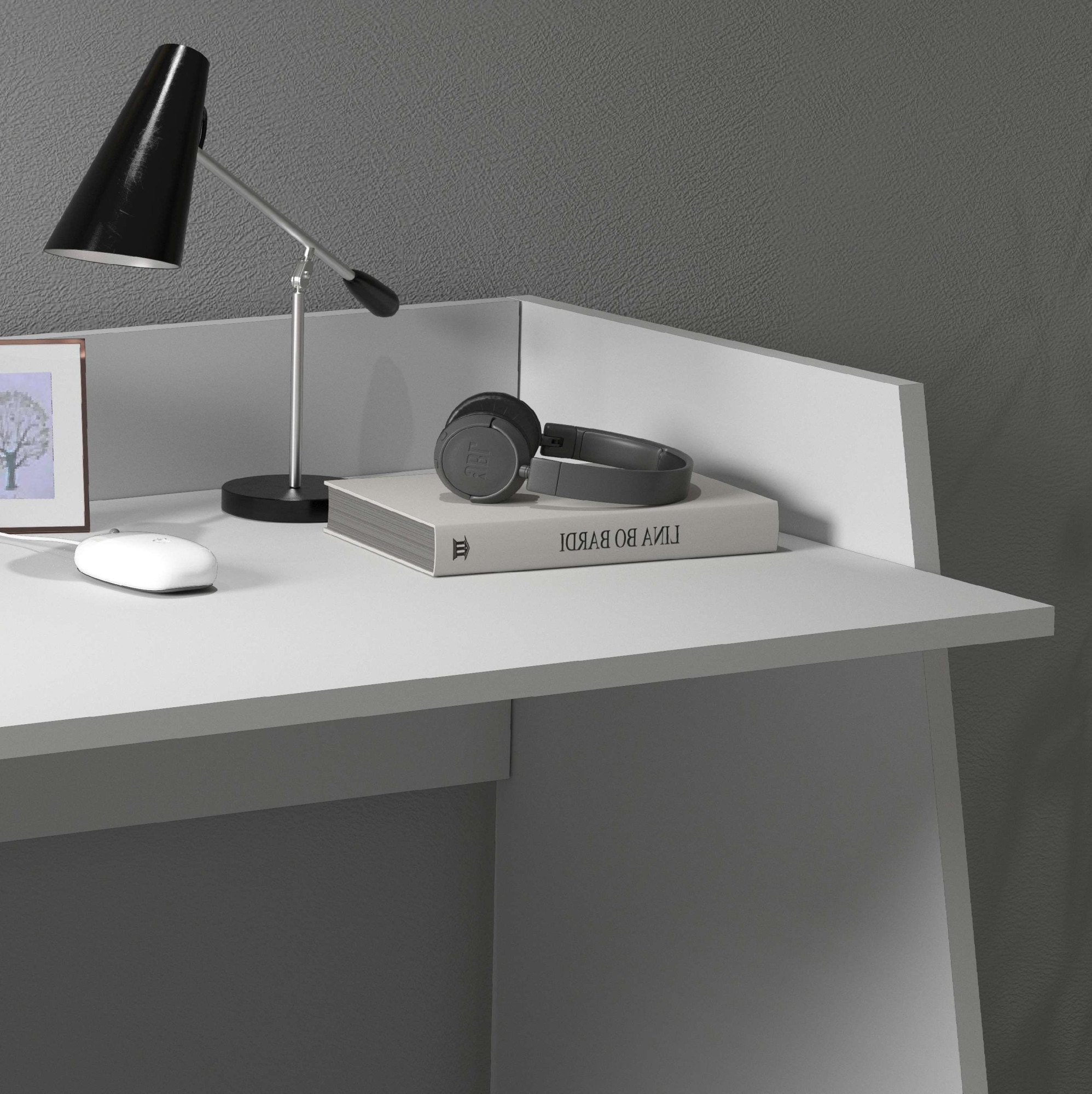 Home affaire Bureau »Vega, Schreibtisch, kleiner Computertisch, Bürotisch für Büro« 1 cuis tlg. mit 2 Diagonalseit, Arbeitsplatte Breite 100 cm