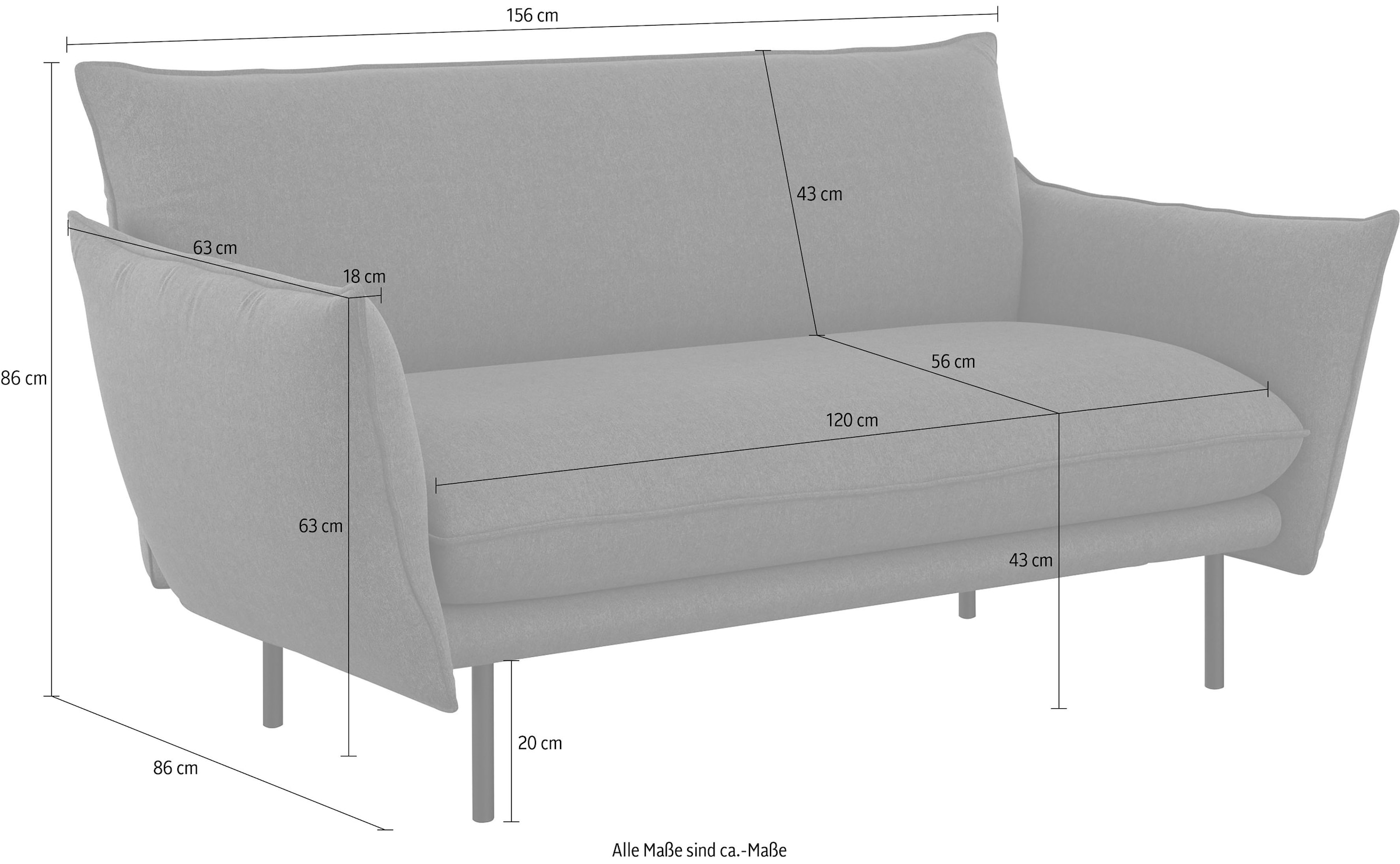 GOODproduct 2-places »Stine« Besonderes Design durch Kissenoptik und Keder