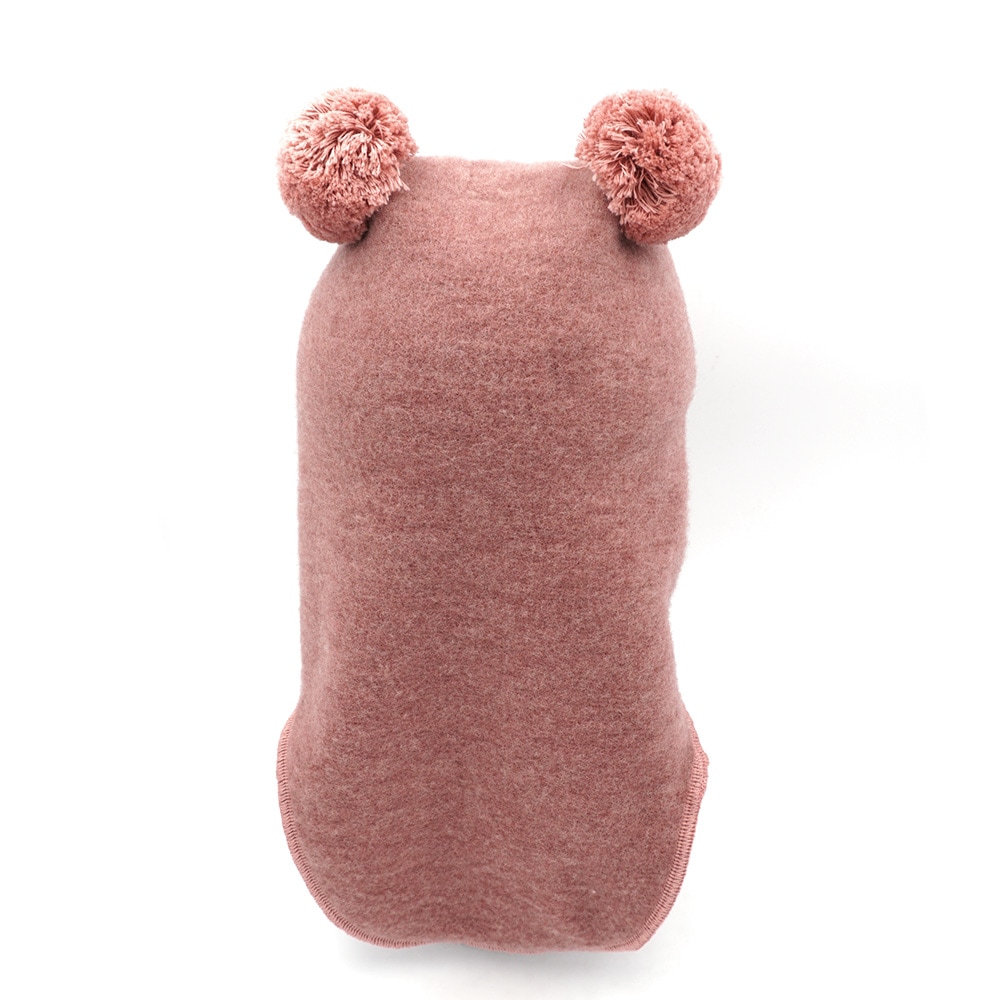 MAXIMO Casquette à enfiler Wolle, gefüttert, mit zwei Bommeln, Rippstrickbünchen