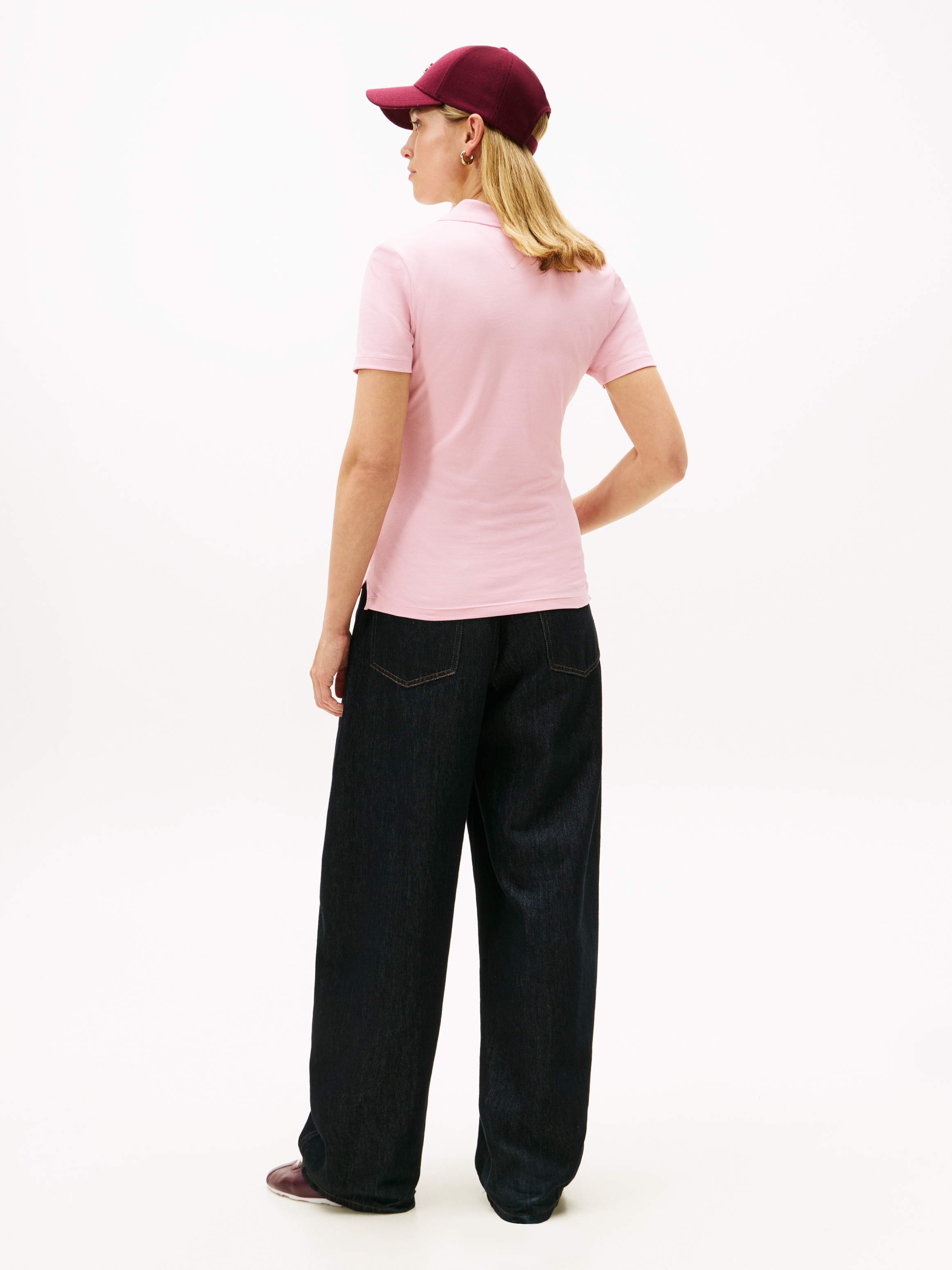 Tommy Hilfiger Poloshirt »1985 Slim Fit Pique Premium« mit Logostickerei, mit Seitenschlitzen