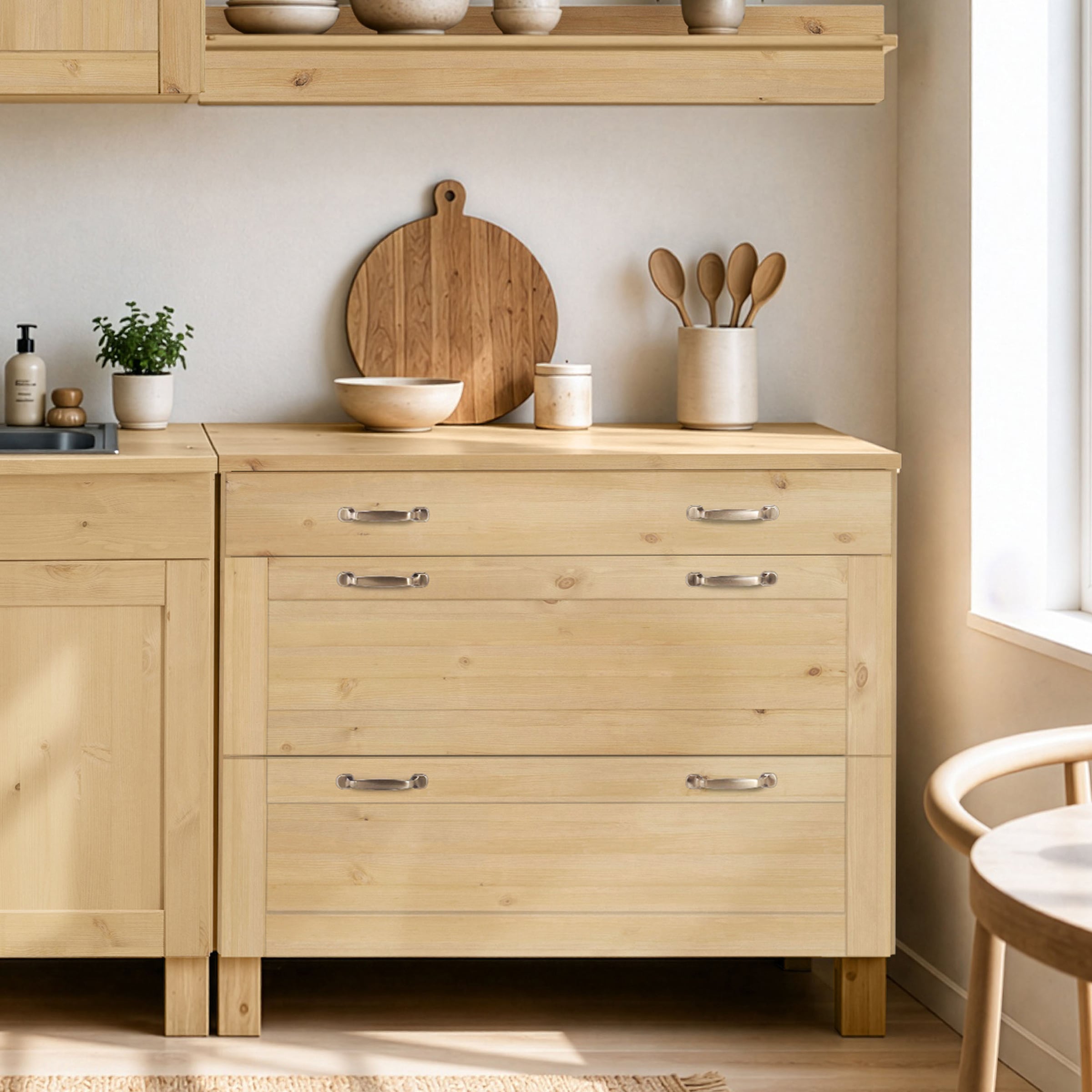 Home affaire Armoire basse »Alby« largeur 100 cm, 3 tiroirs