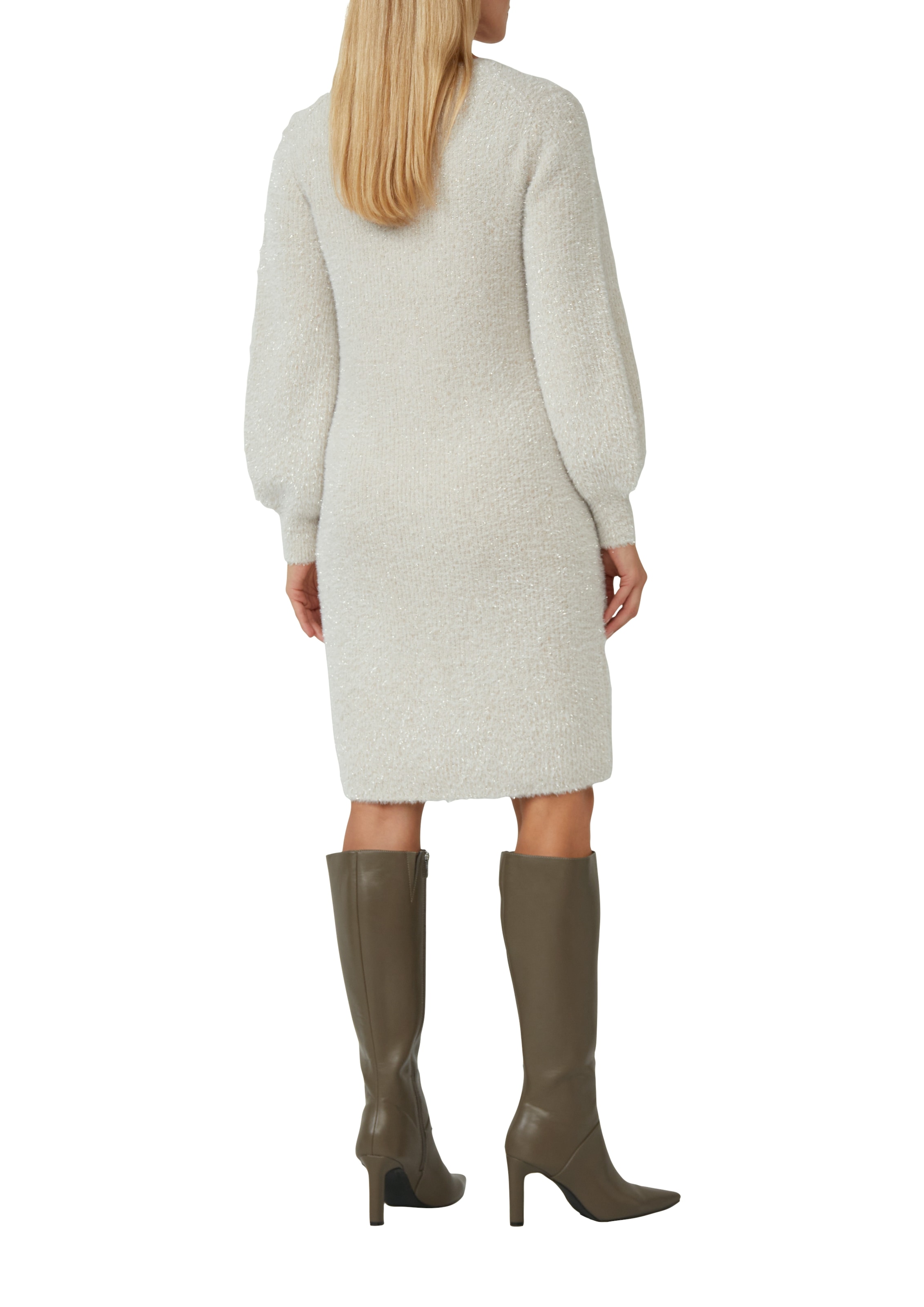 s.Oliver BLACK LABEL Robe en tricot avec ourlet côtelé