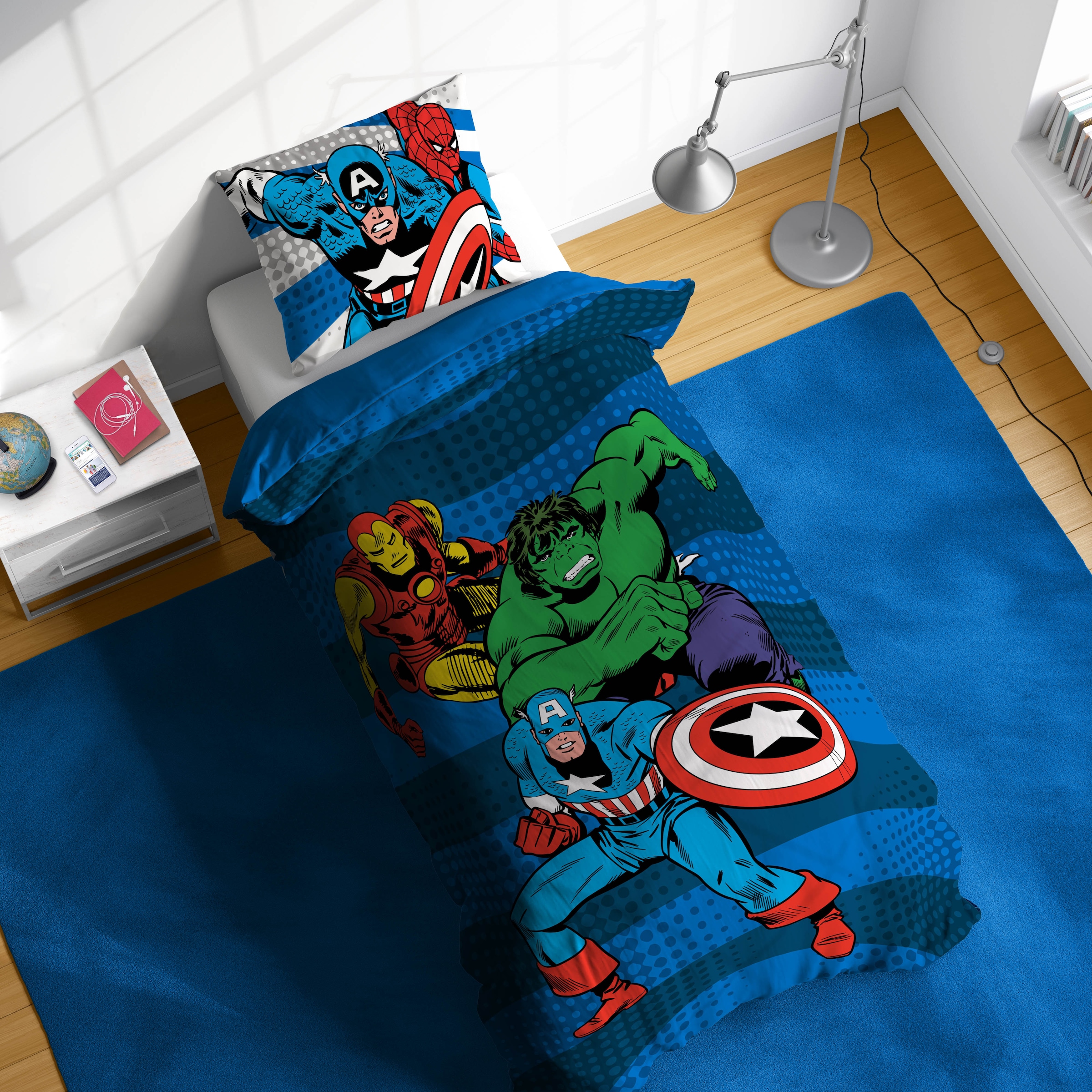MARVEL Linge de lit pour enfants »Avengers Good Guys« 2 100% coton