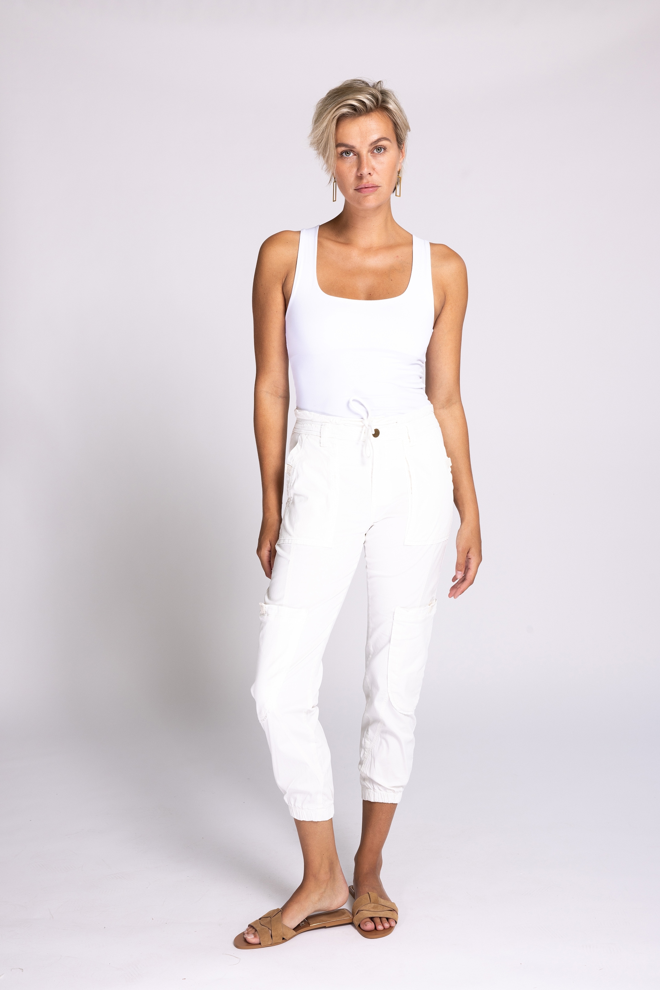 Zhrill Stoffhose »ZHFINNA«  Sommerhose im Cargo-Style, 3/4-Länge, Slim Fit