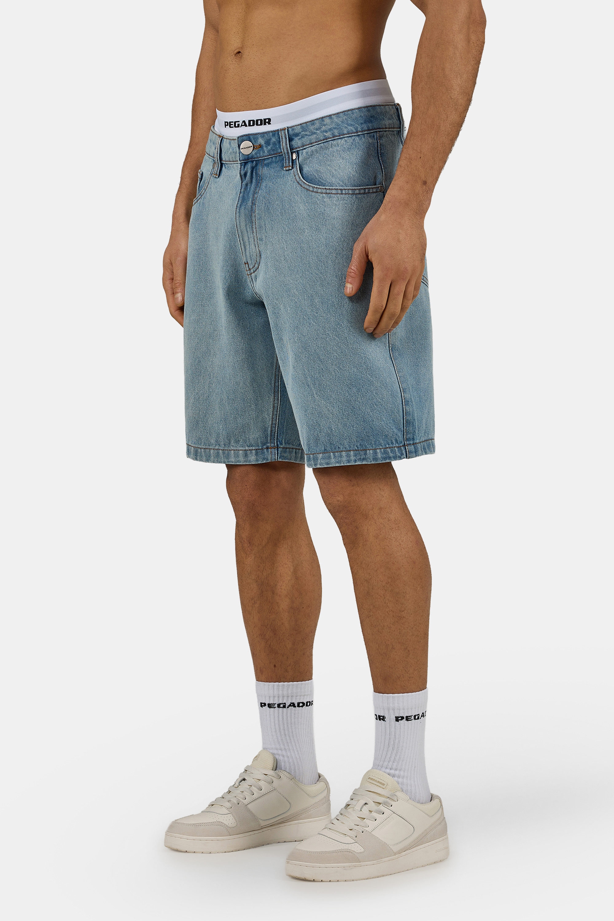 PEGADOR Short en jean »Bostic Jeans Shorts« coton, coupe régulière