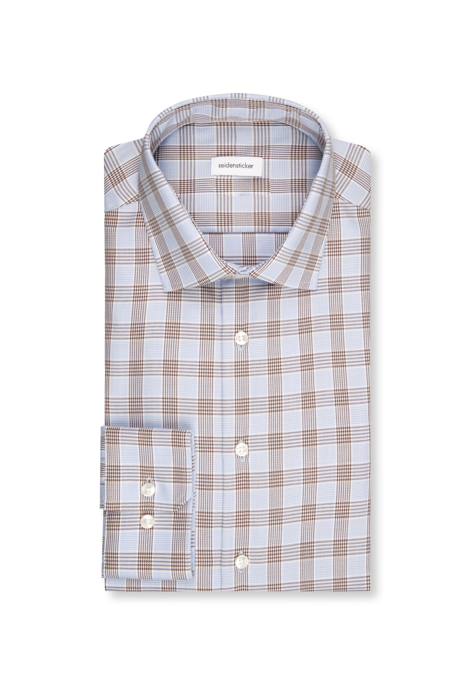seidensticker Businesshemd »Slim«, Slim Langarm Kentkragen Karo
