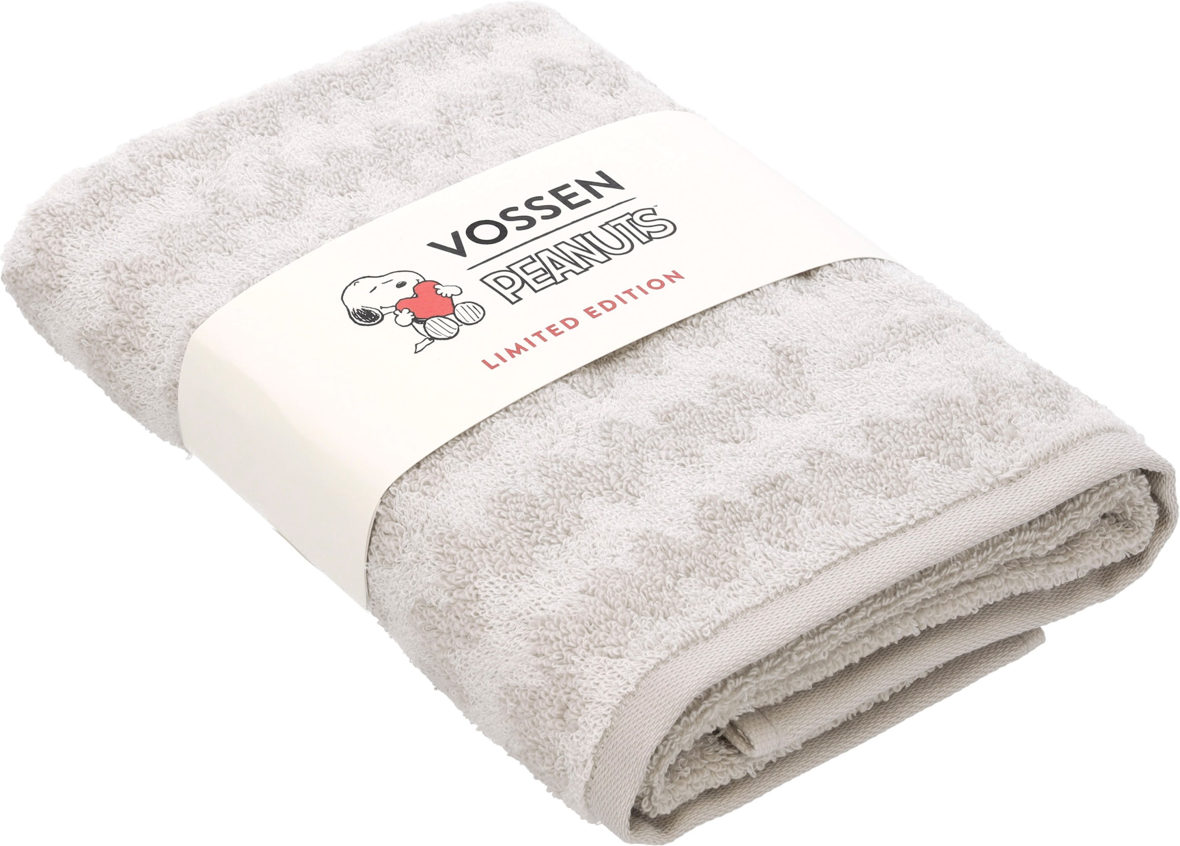 Vossen Serviette de bain »Charlie Brown« jacquard tendance au motif zigzag et Charlie Brown