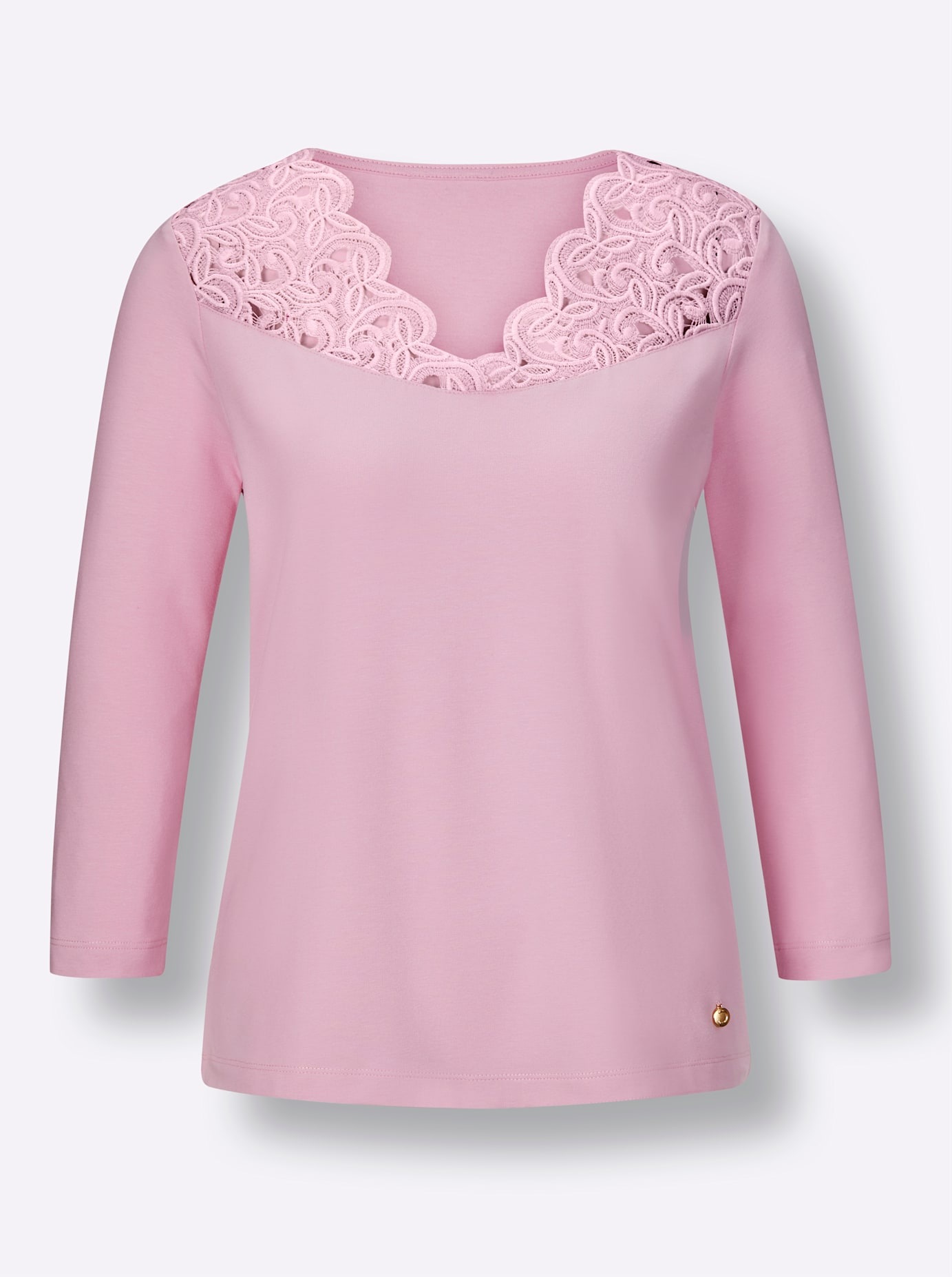 CREATION L PREMIUM V-Shirt »Modal-Baumwoll-Shirt« 1 Stk.