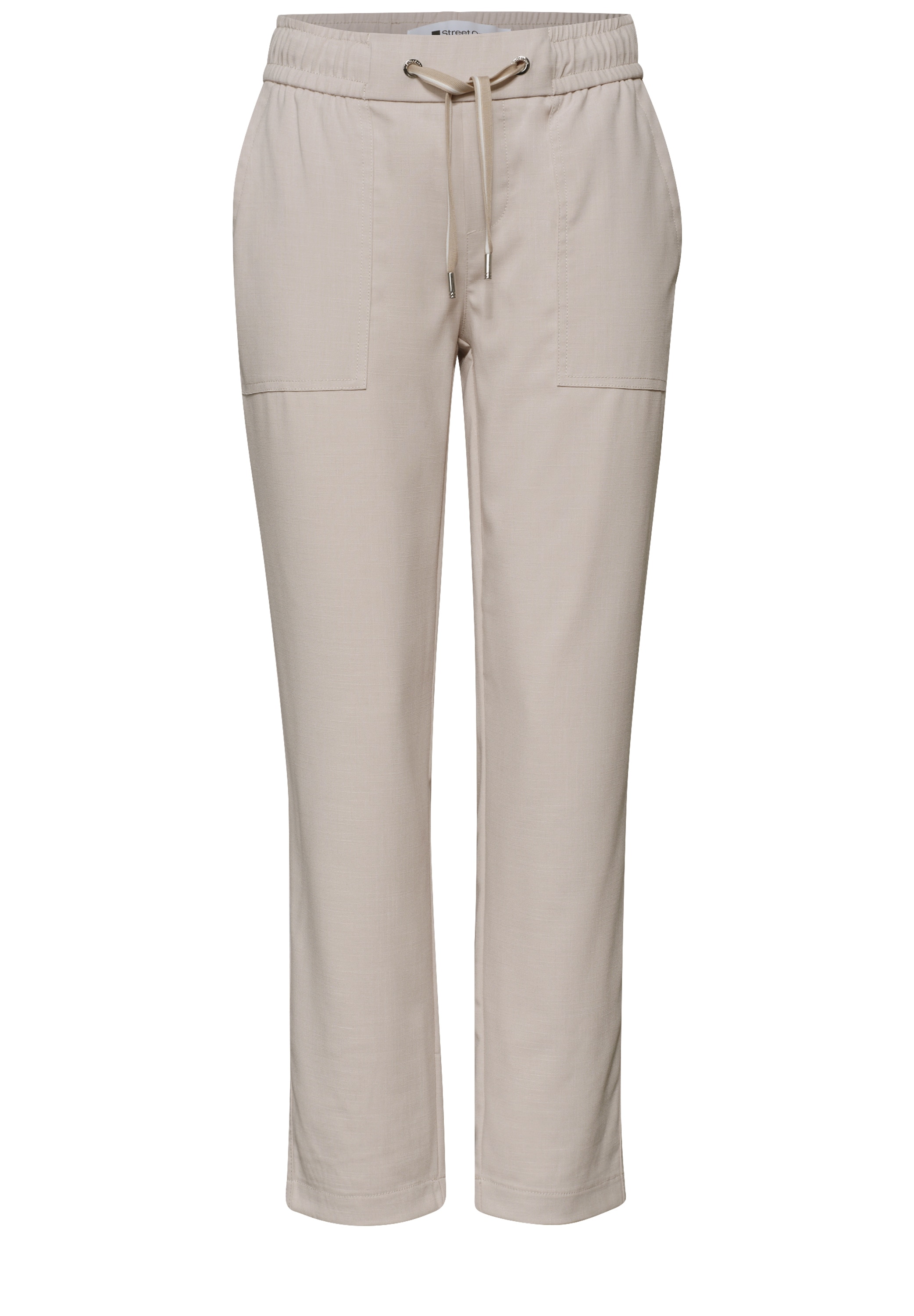 STREET ONE Pantalon 7/8 »Style Bonny«  aspect chiné, ceinture élastique