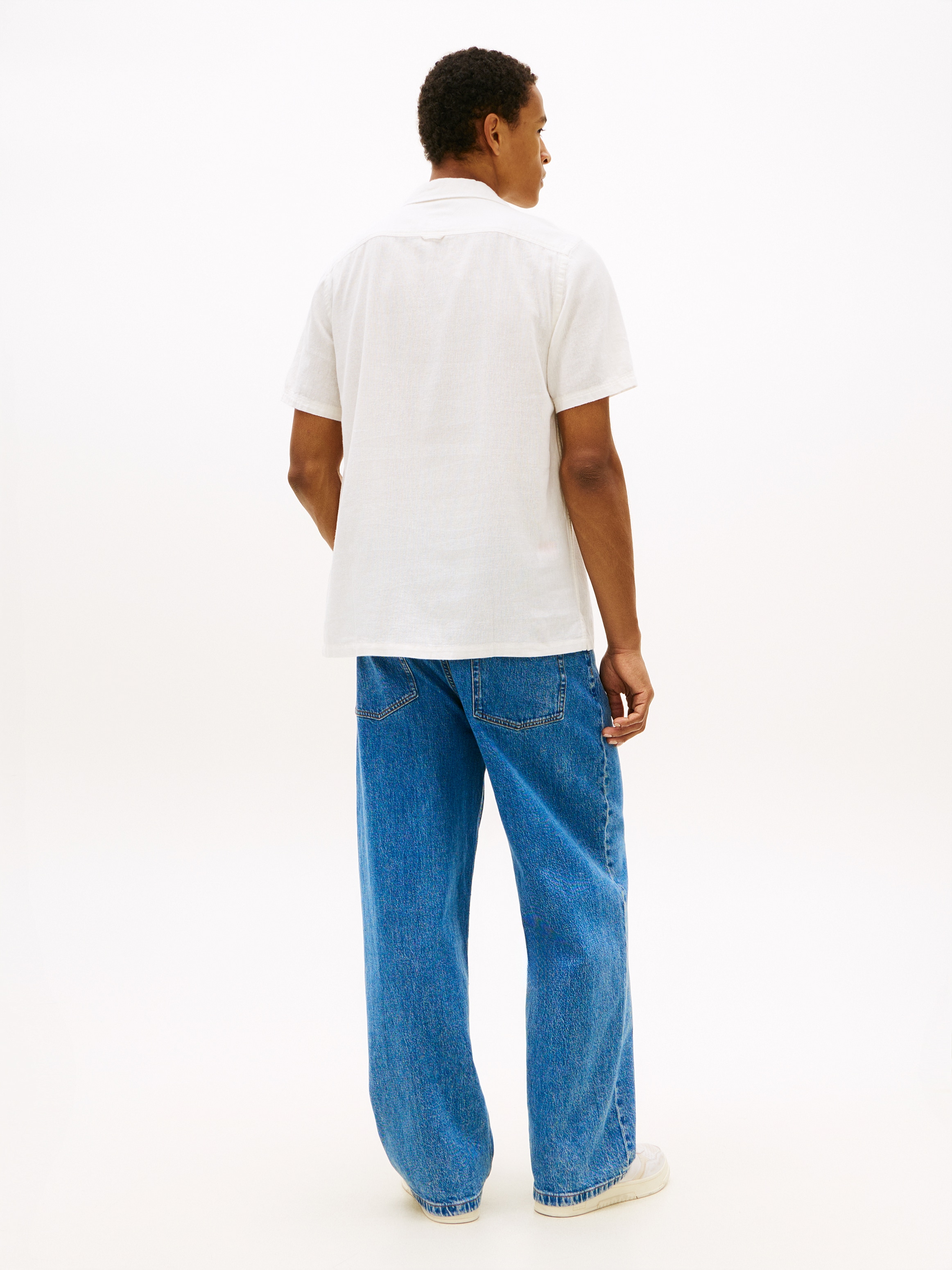 Tommy Jeans Chemise en lin »TJM REGULAR LINEN BLEND CAMP« mit Reverskragen