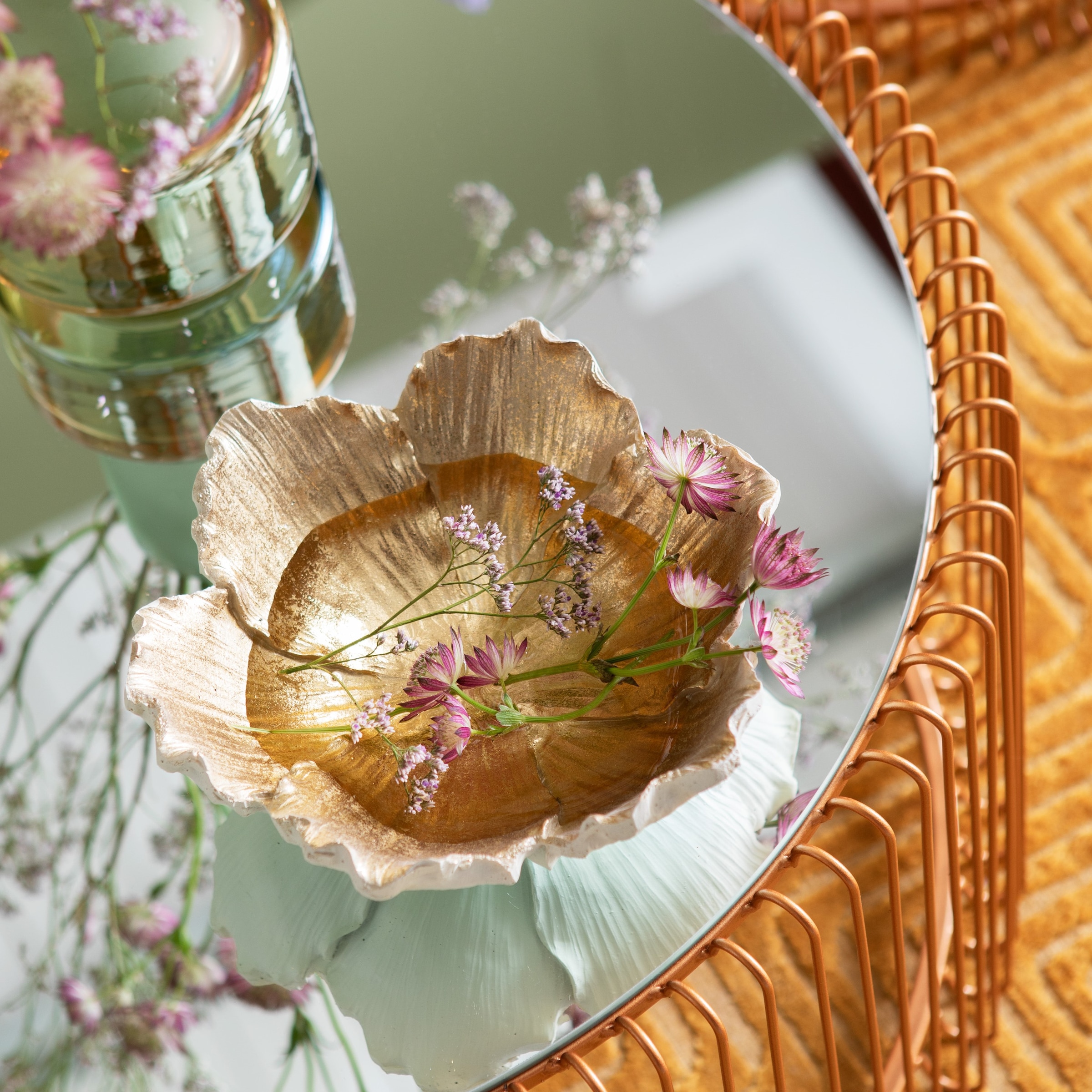 Kare Design Coupe décorative »Deko Schale Flower Bloom«