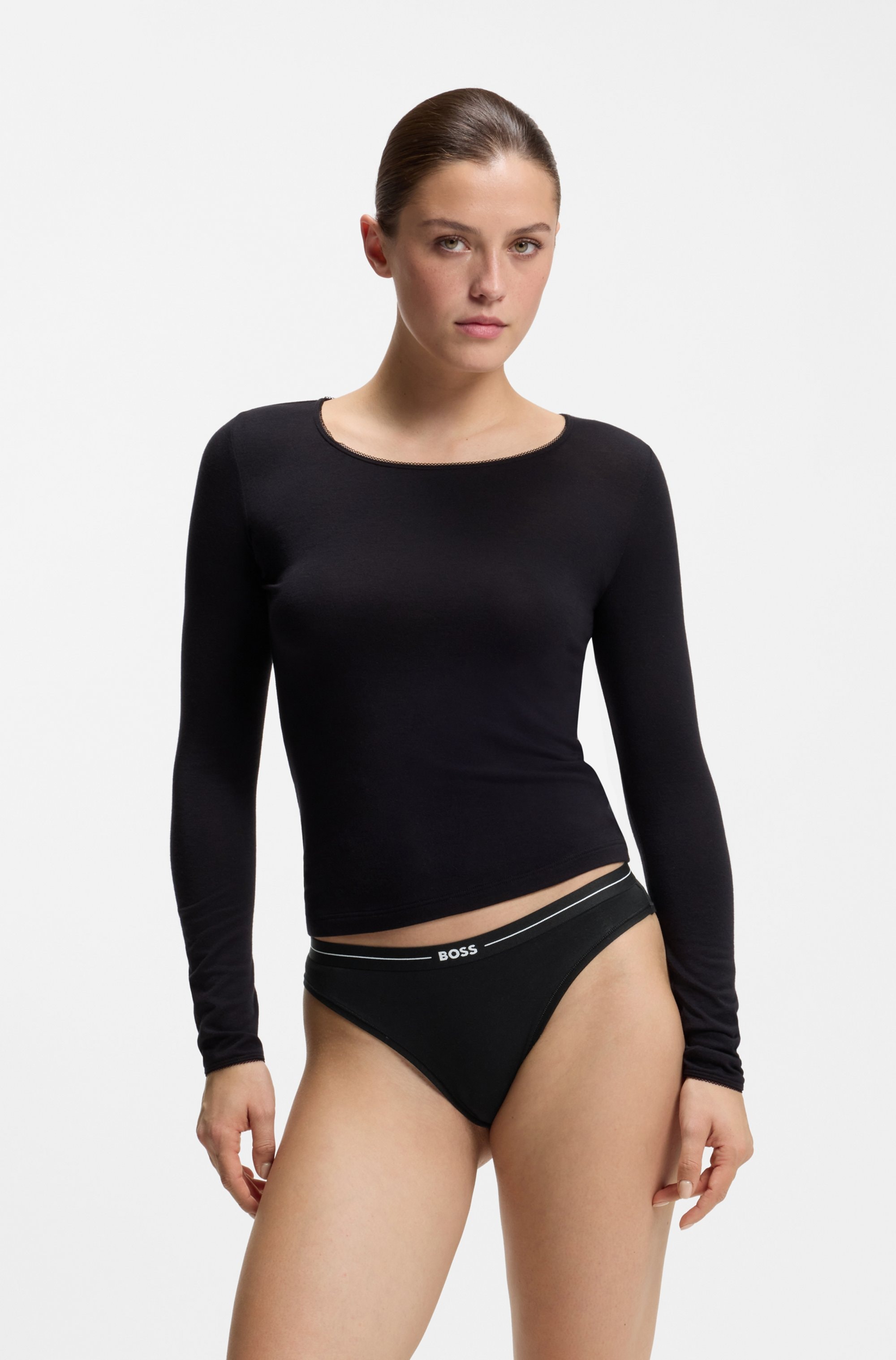 BOSS Slip »3P BRIEF« Packung, 3er, 3 Stk. mit elastischen Logobund
