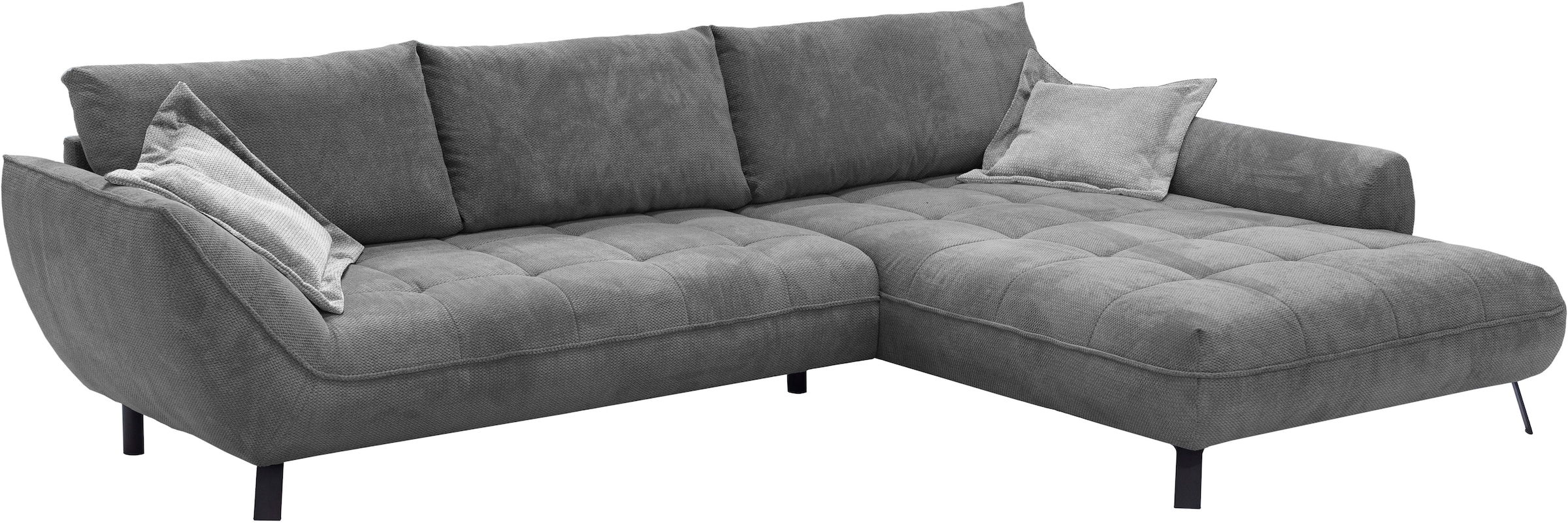 exxpo - sofa fashion Ecksofa »Biarritz modern und elegantes Mega Sofa mit tollem Sitzkomfort, L-Form« XXL– Longchair Ecke in hochwertiger Verarbeitung, Stellmasse 324x203 cm