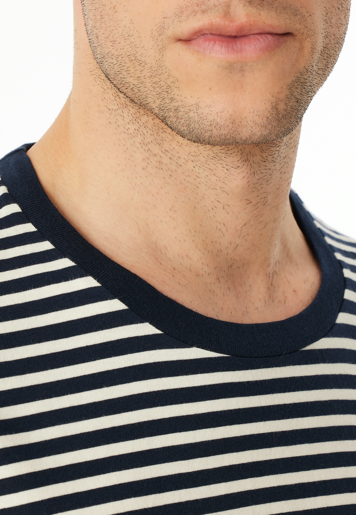 Schiesser Pyjama »Casual Nightwear« 2 pièces Rundhalsausschnitt, langärmelig, gestreift, Baumwolle, Single Jersey