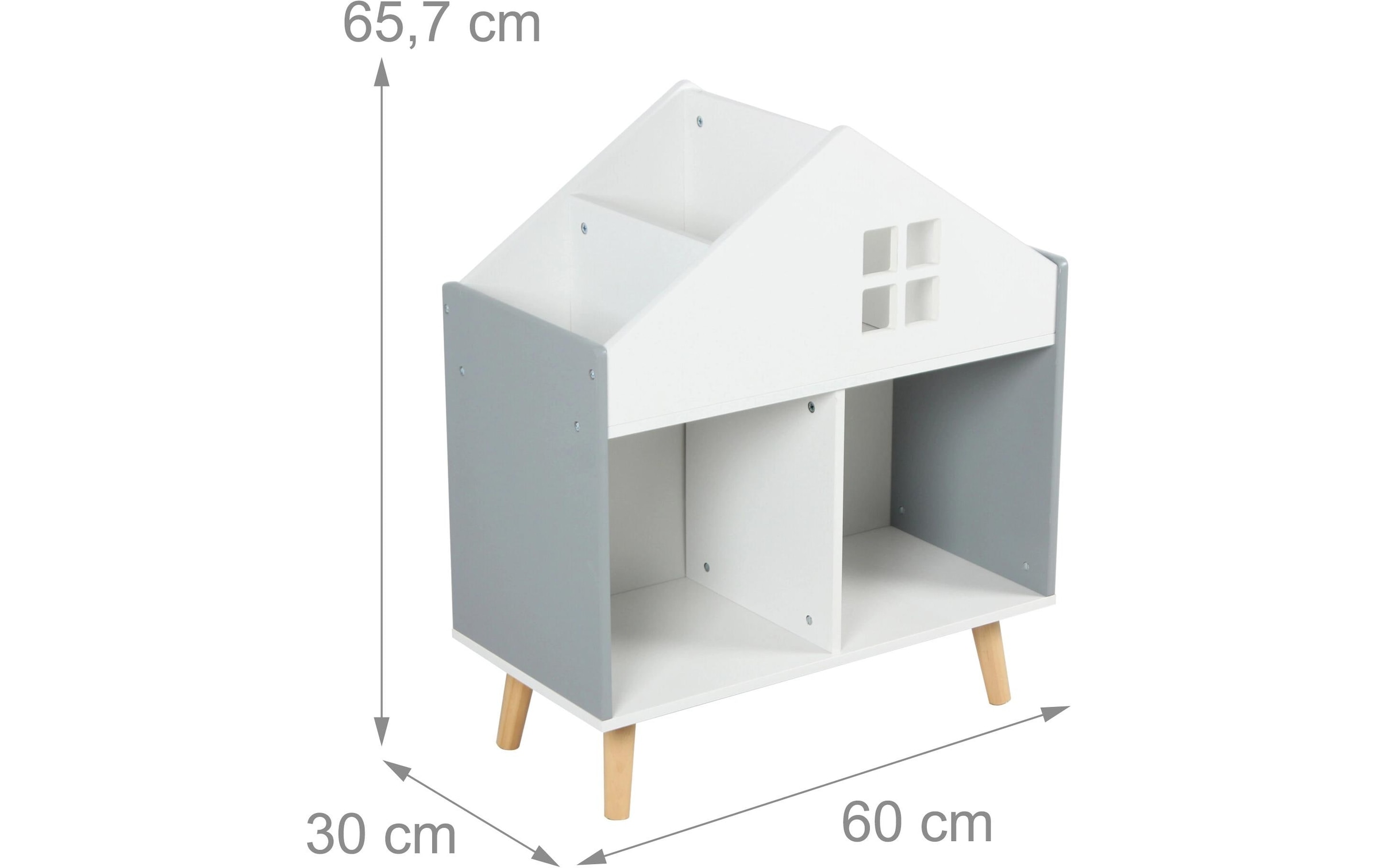relaxdays Étagère pour enfants »Häuschen«