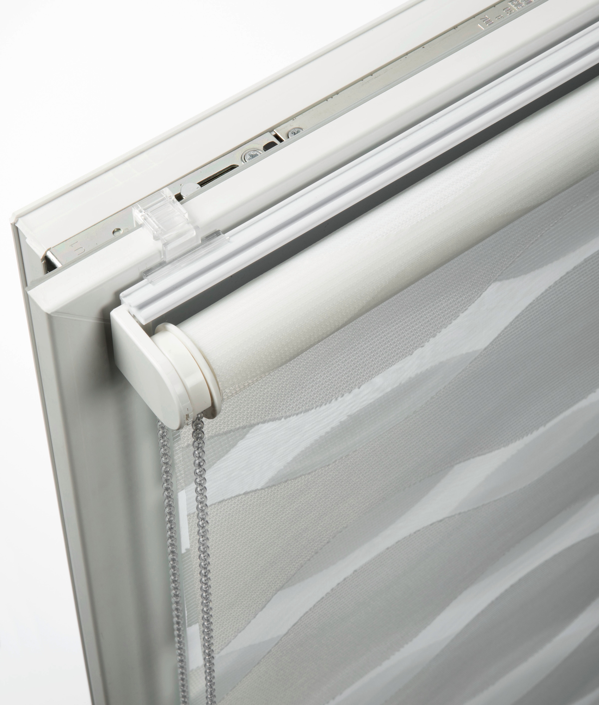 SCHÖNER WOHNEN-Kollektion Doppelrollo »Tilda« transparent Sichtschutz mit Bohren/ohne Bohren freihängend geklemmt, silberne oder weisse Rollo-Technik