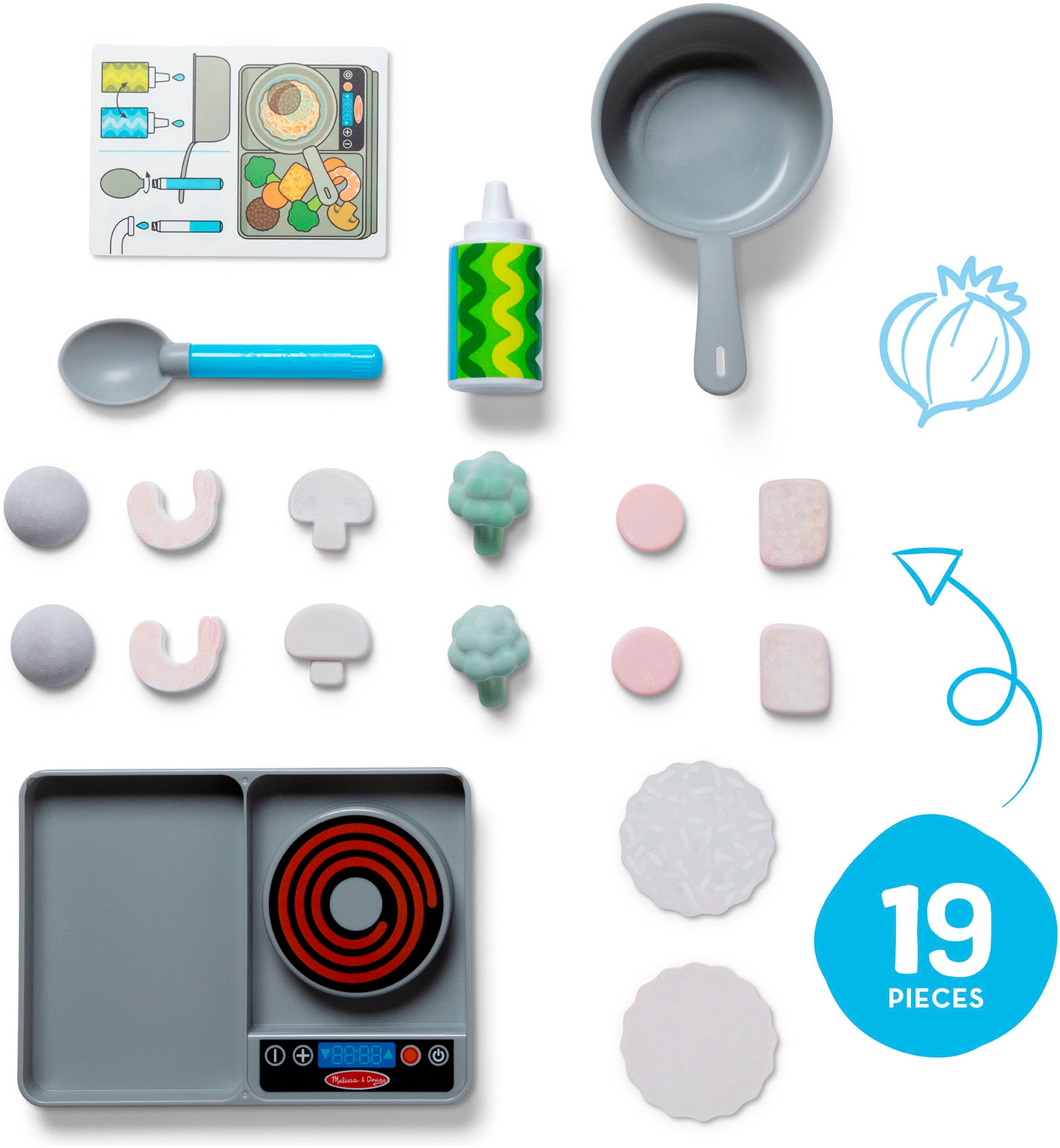 Spin Master Set de cuisine pour enfants »Melissa & Doug Water WOW« mit Farbwechseleffekt