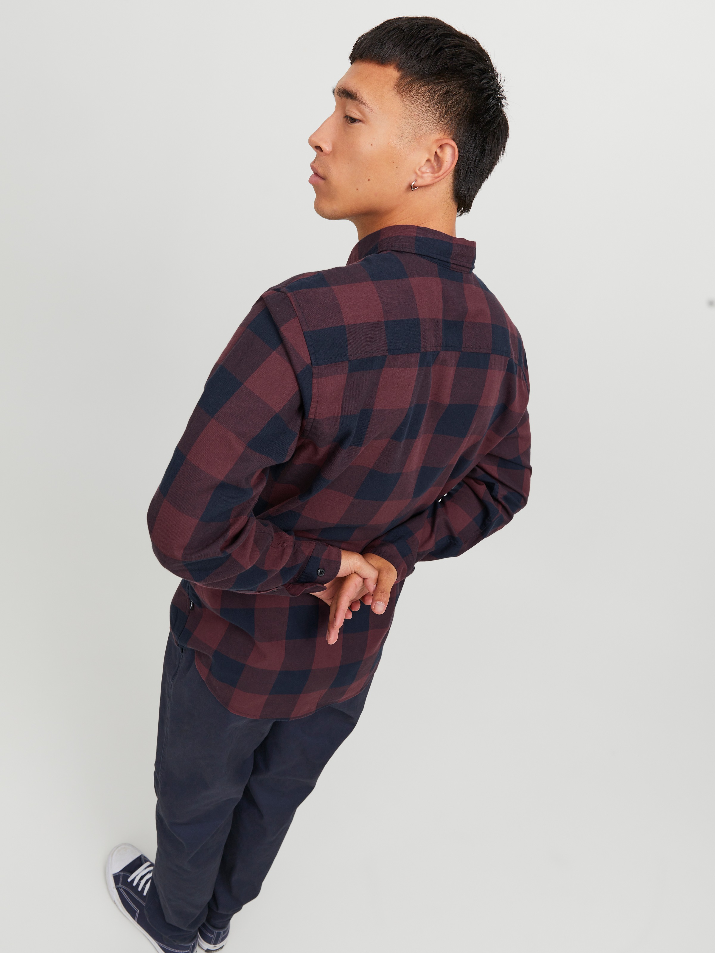 Jack & Jones Karohemd »JJ JJEGINGHAM TWILL SHIRT L/«