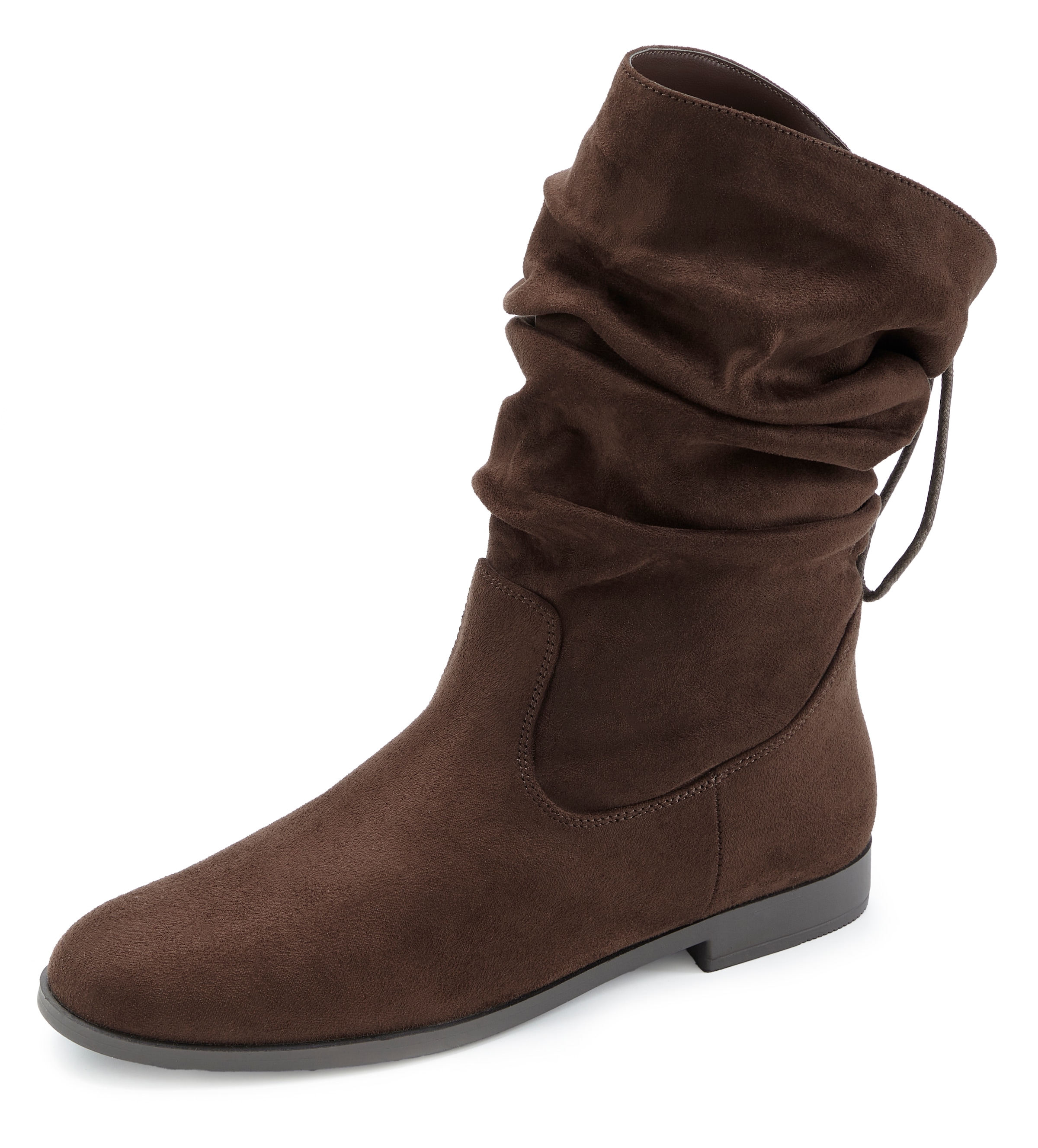 LASCANA Bottes »Stiefelette, Slouchy Boots, Herbststiefelette,«  avec élastique, semelle confortable, intérieur textile VEGAN