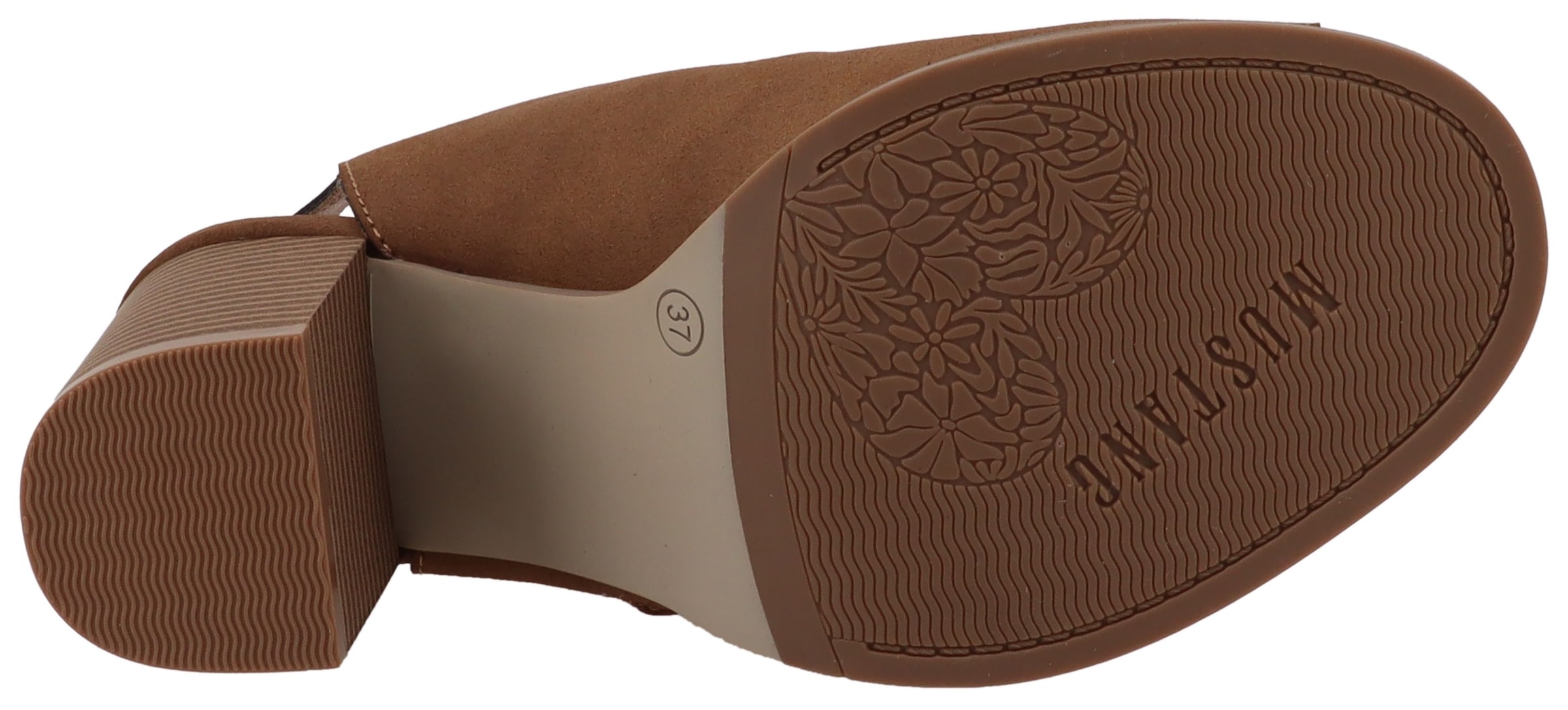 Mustang Shoes Sandales à tige »Louise«  talon bloc, chaussure d'été avec découpes à la mode