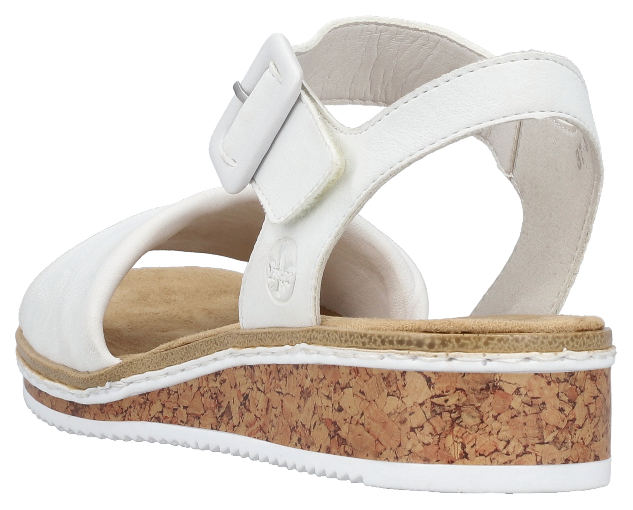 Rieker Sandalette  Keilsandale, Sommerschuh, Urlaubsschuh mit Klettriemchen