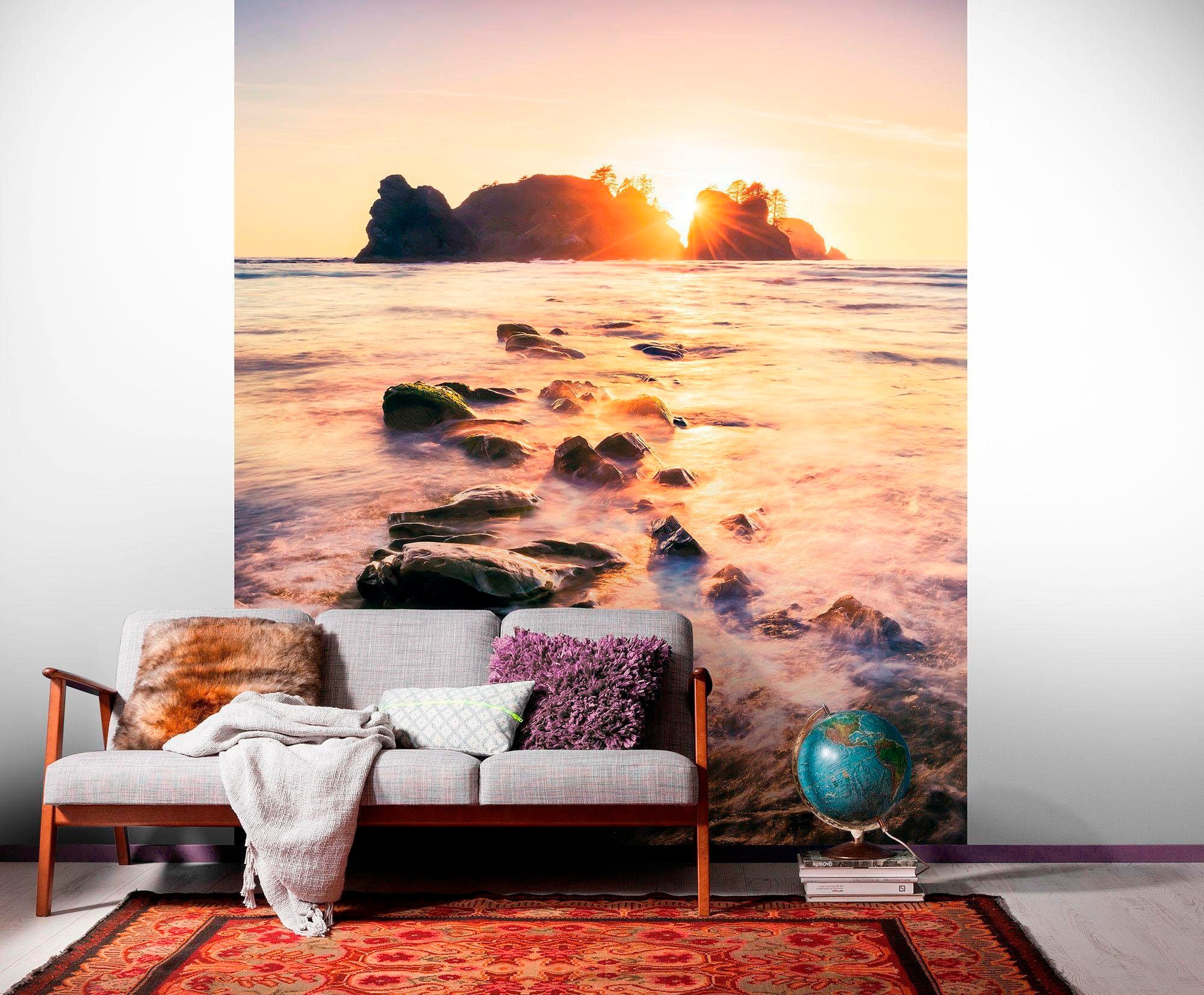 Komar Vliestapete »Digitaldruck Vlies -  Island Dreaming - Grösse 200 x 250 cm« bedruckt glatt Wohnzimmer, Schlafzimmer
