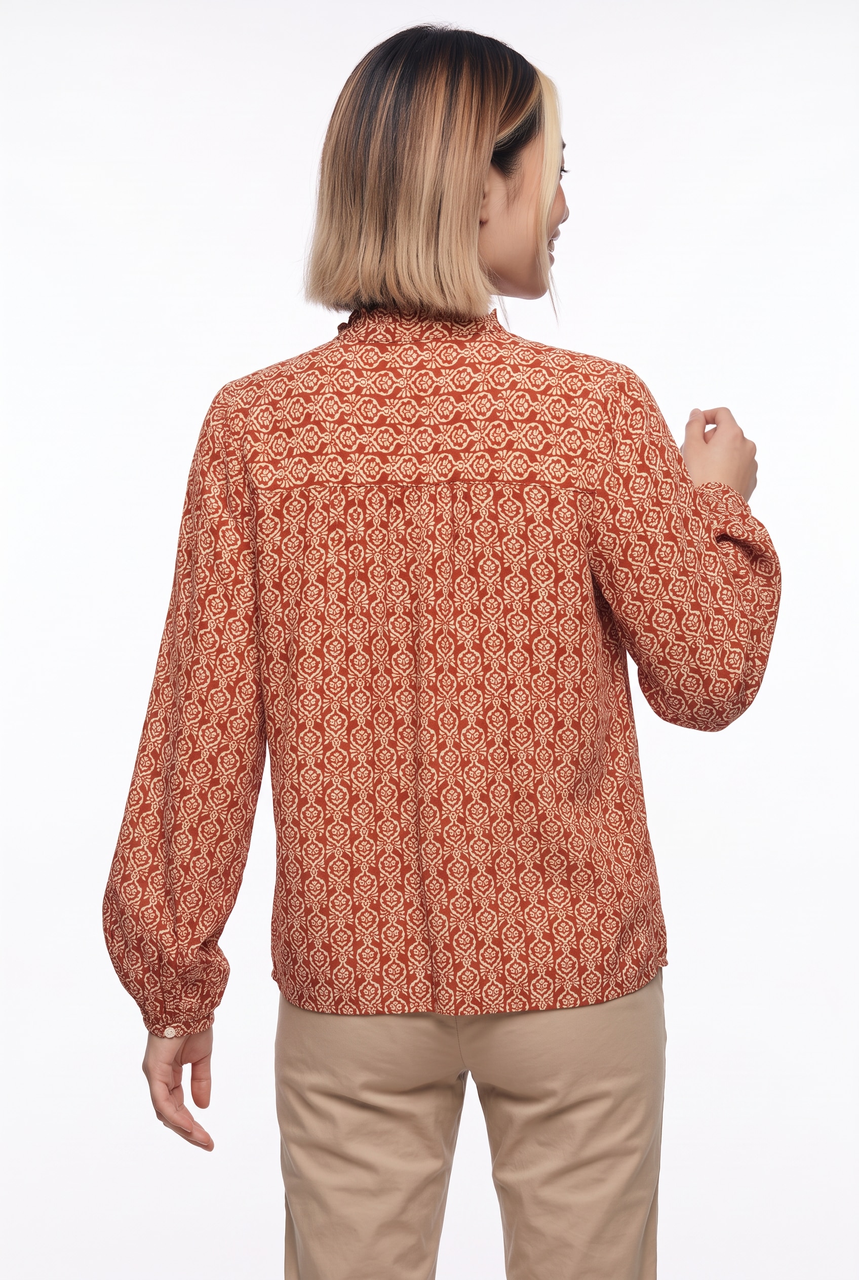 ONLY Blouse à manches longues »ONLRAYA L/S SHIRT WVN« viscose, coupe regular