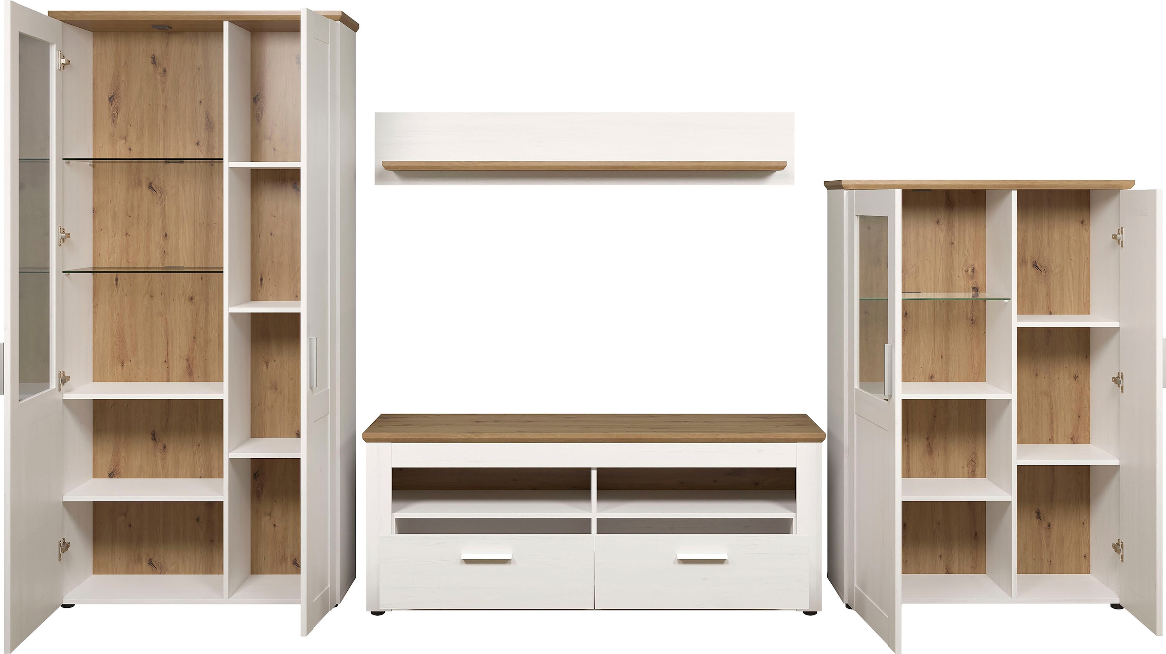 Home affaire Wohnwand »Nybro« Set, 4 Stk. tlg.