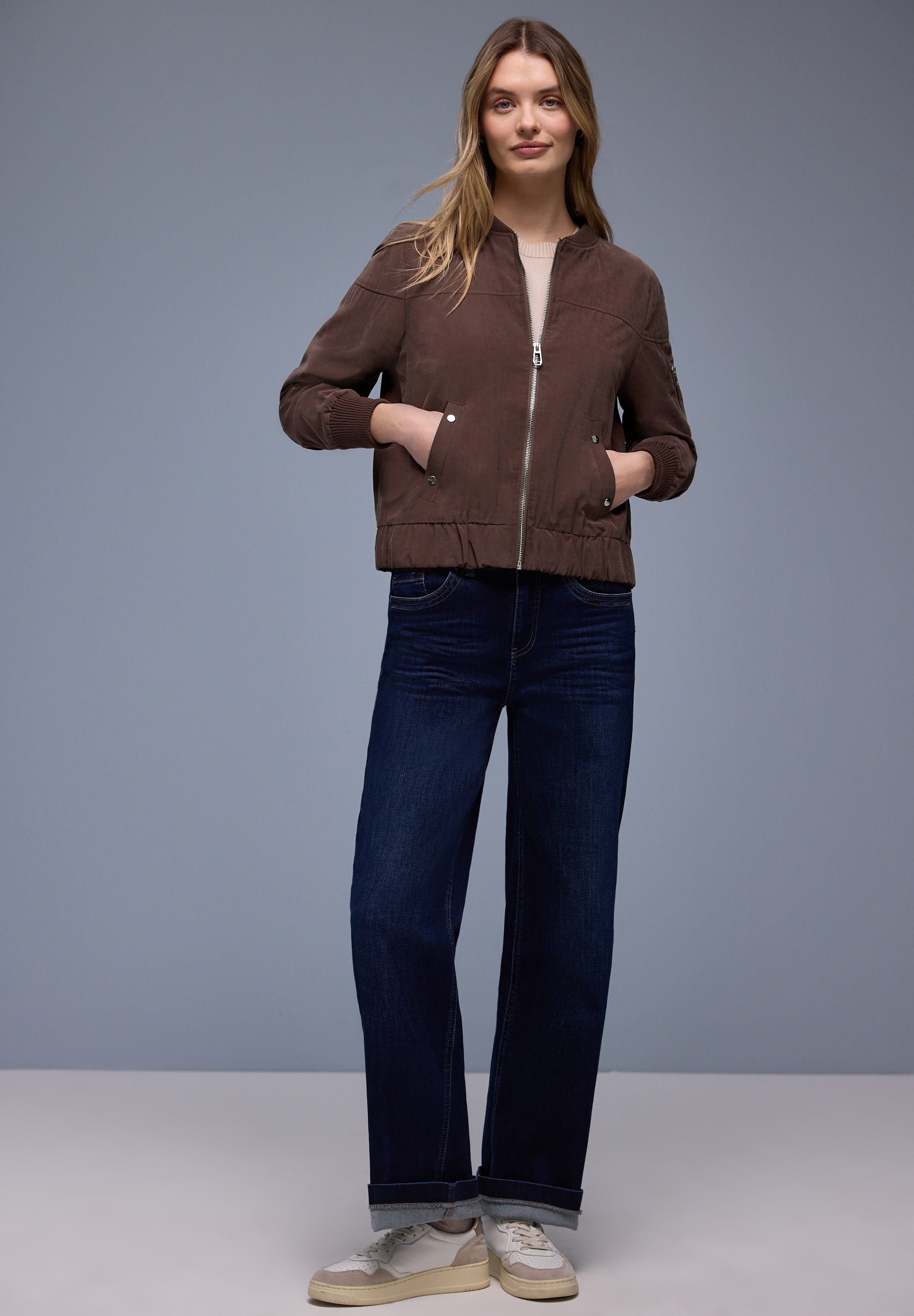 STREET ONE Blouson ohne Kapuze mit elastischem Saum