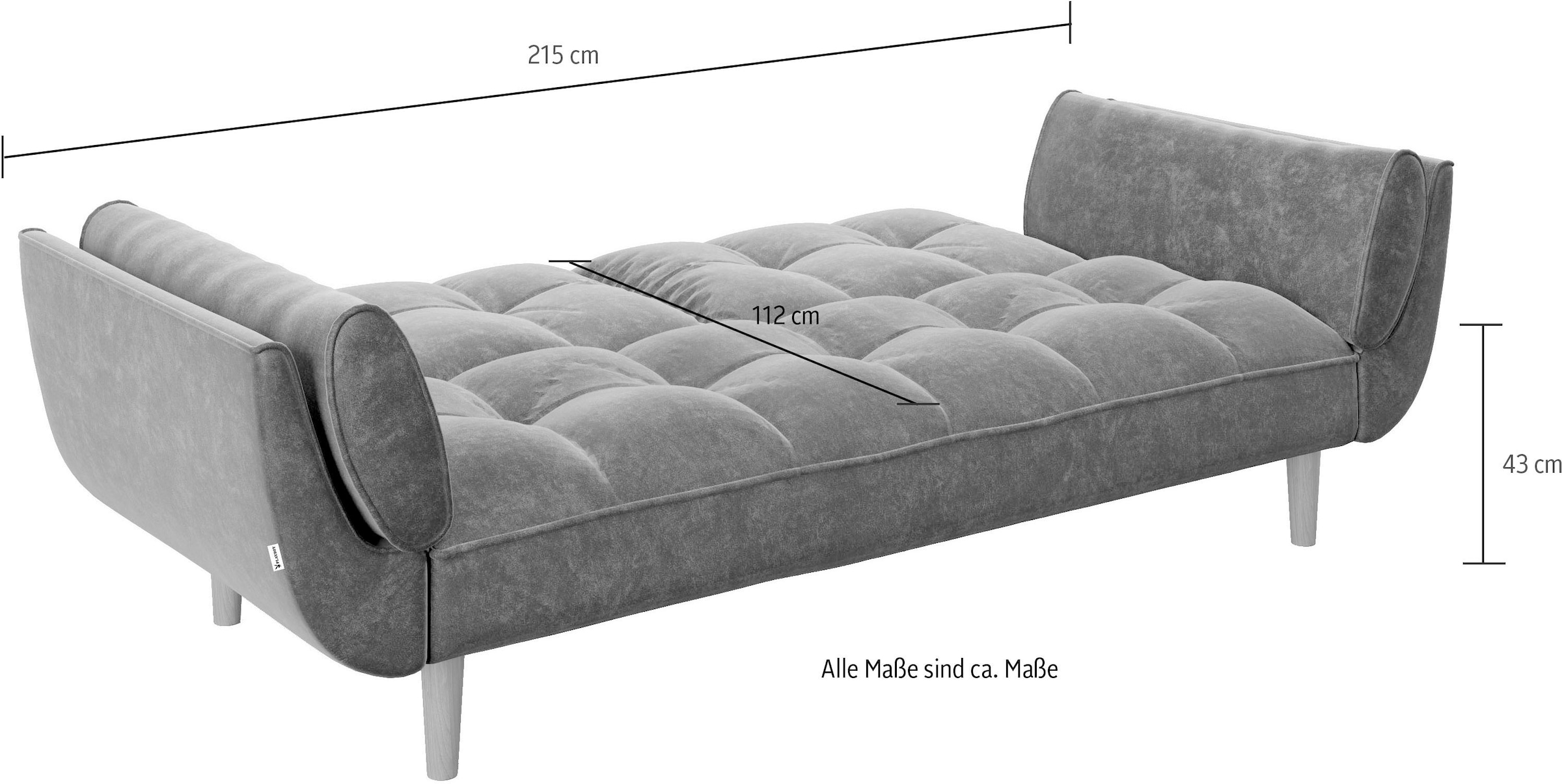 PLAYBOY Schlafsofa »Scarlett« Schlafsofa