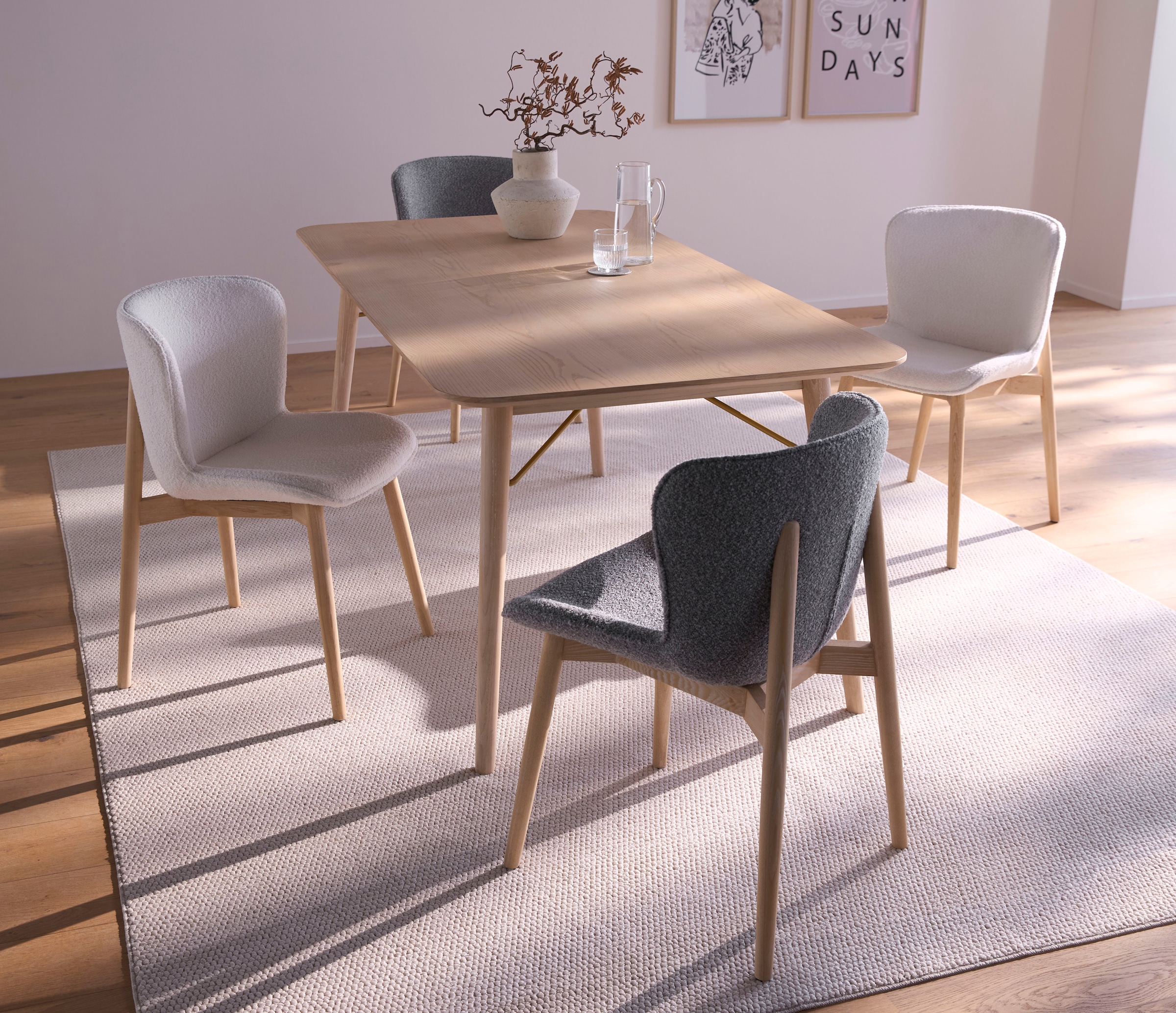 s.Oliver Tapis »Lenni« Rectangulaire 10 mm Höhe Uni-Farben, kurzflor, waschbar, Wohnzimmer, Schlafzimmer