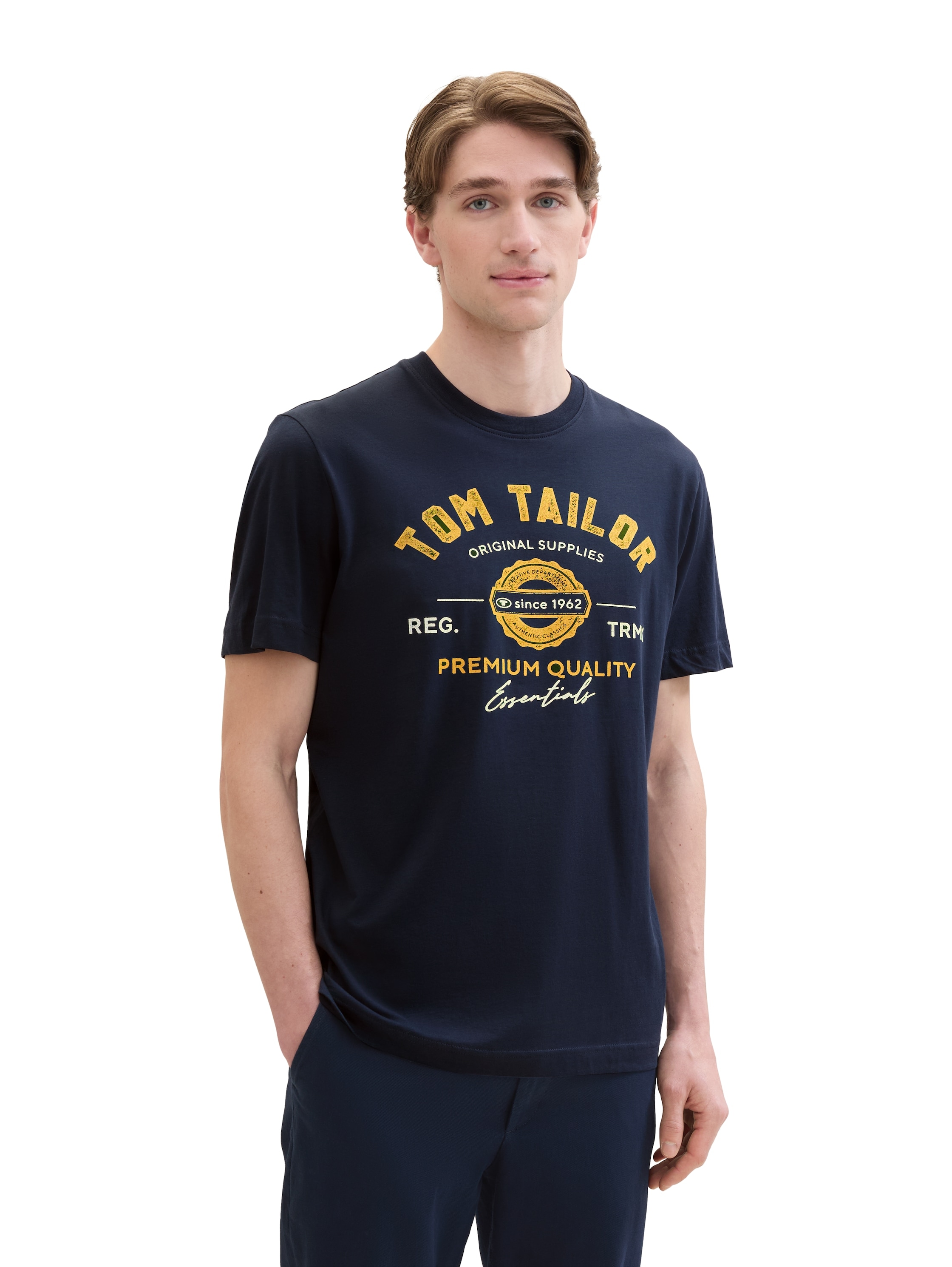 TOM TAILOR T-Shirt mit grossem Logofrontprint