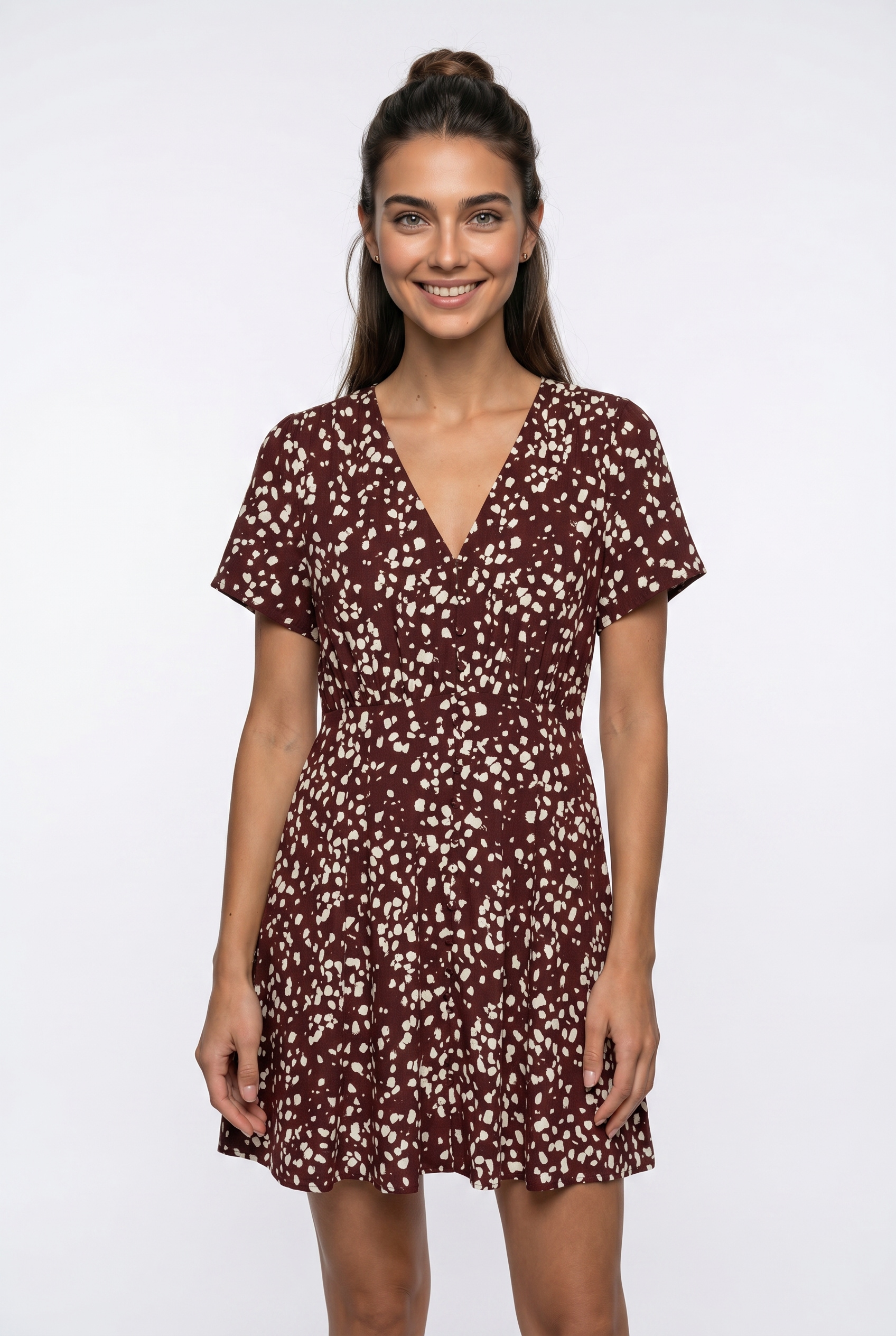 Vero Moda Minikleid »VMKORA S/S SHORT DRESS WVN BTQ« Viskose