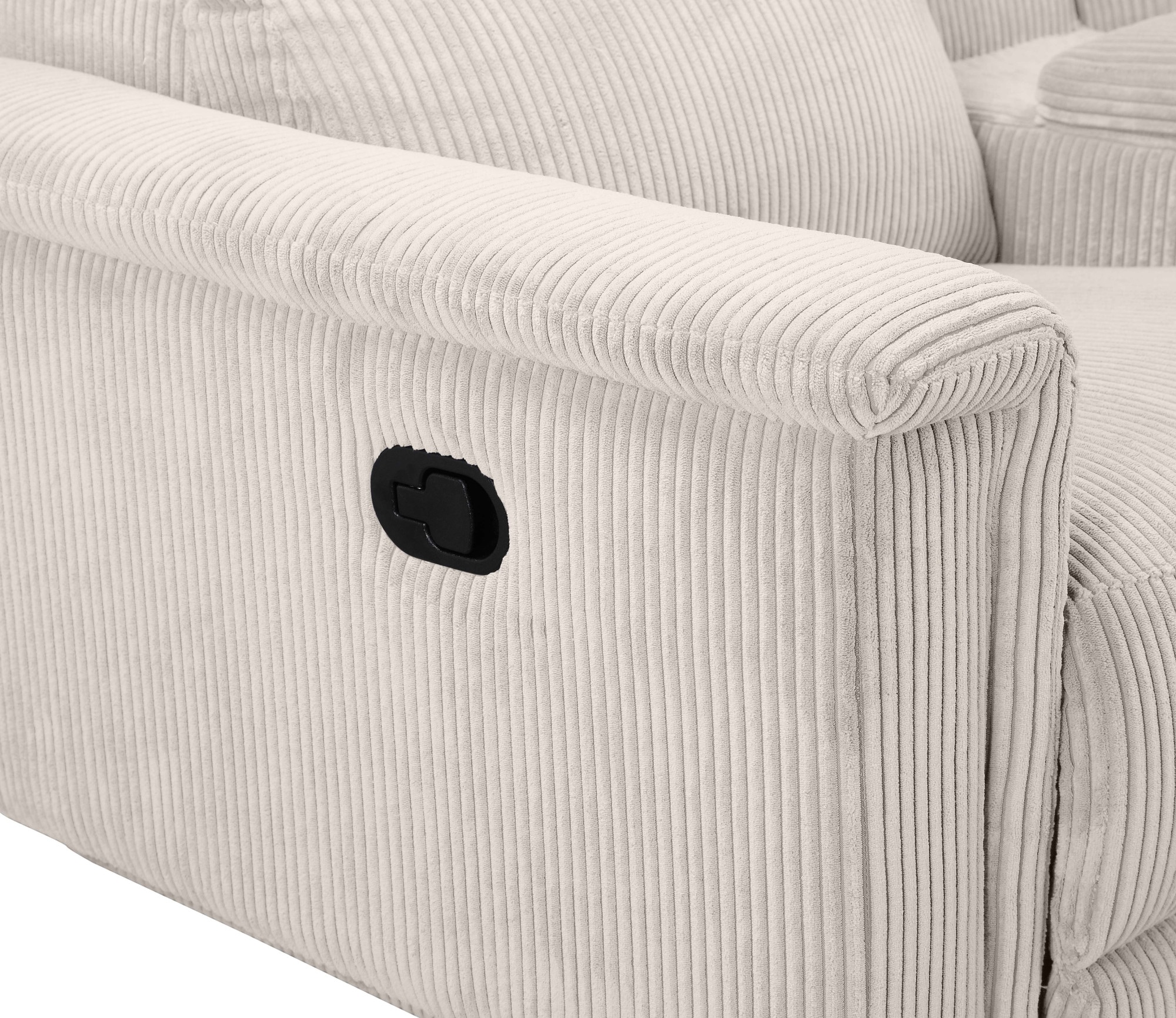 GOODproduct 2-Sitzer »LUND Cord, Relaxfunktion, TV-Sessel, manuell/elektrisch (USB-A)« m. elektrischer o. manueller Relaxfunktion, Getränkehalter u. Staufach