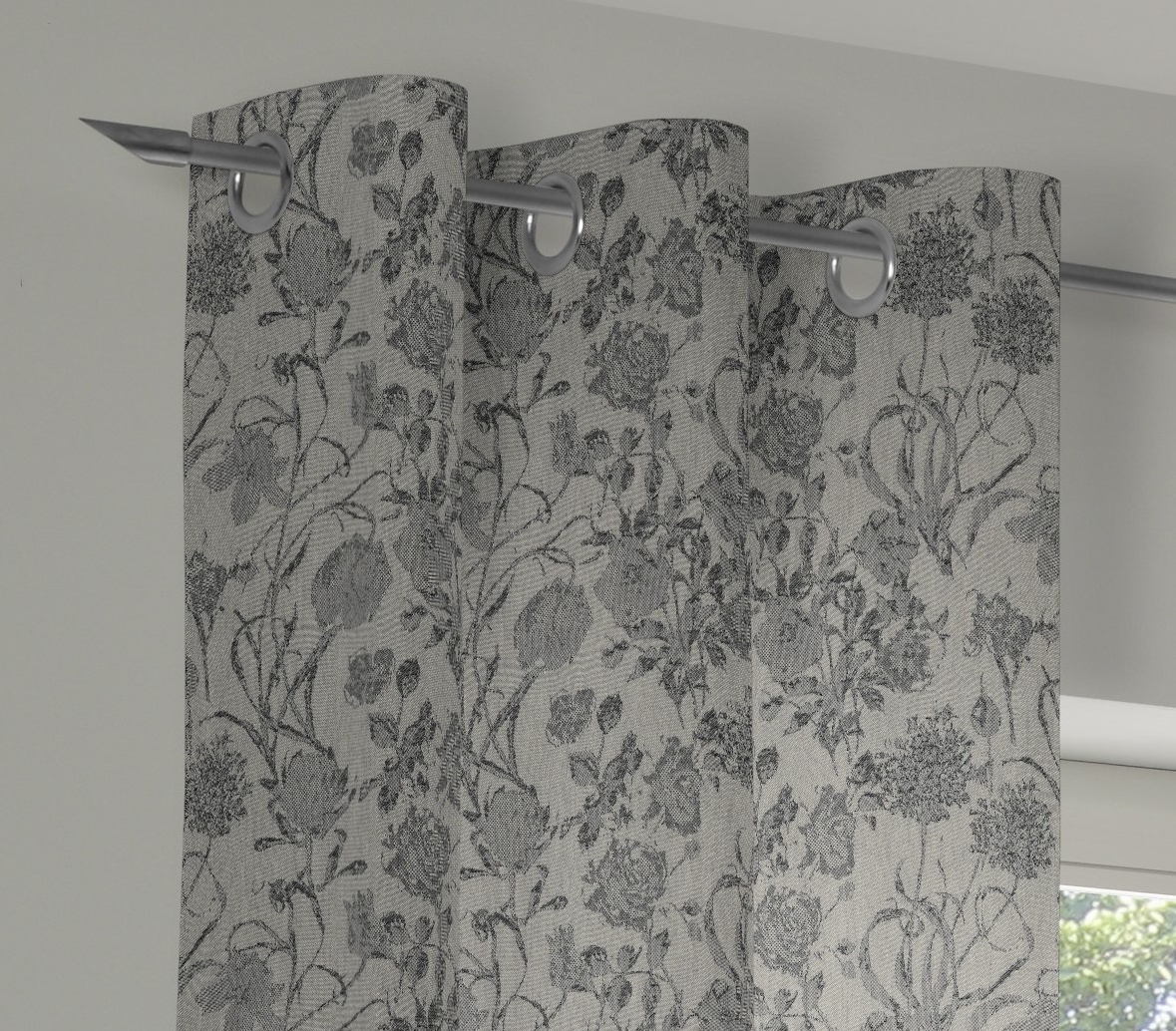 Adam Vorhang »Flower Cuvée« Ösen 1 Stk. tlg. aus 100% Bio-Baumwolle