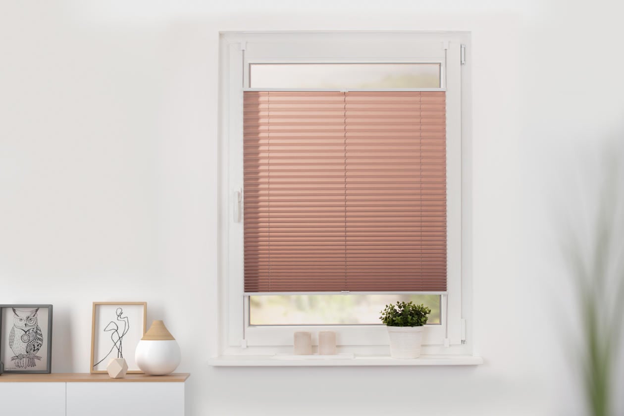 LICHTBLICK ORIGINAL Plissee »Plissee Klemmfix, ohne Bohren, verspannt« blickdicht ohne Bohren verspannt lichtdurchlässig, blickdicht